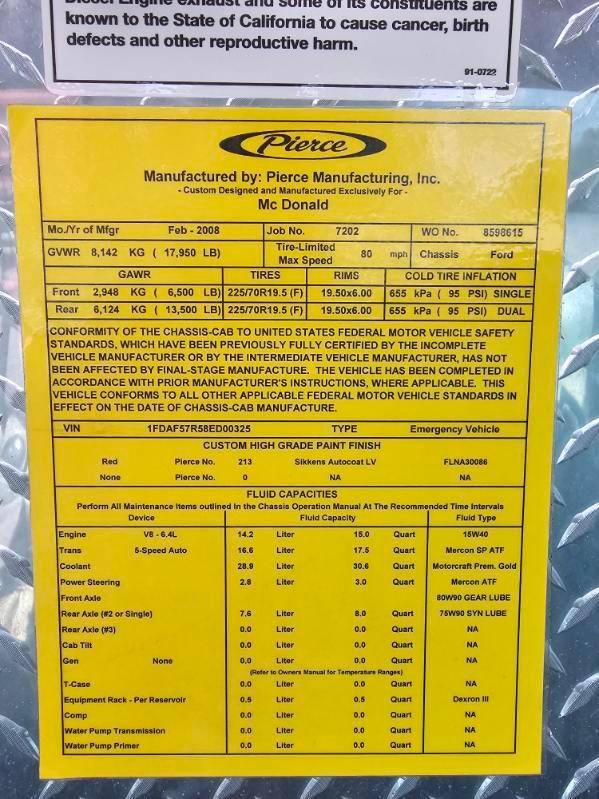 2008 Pierce Ford 4x4 Light Rescue - image 19