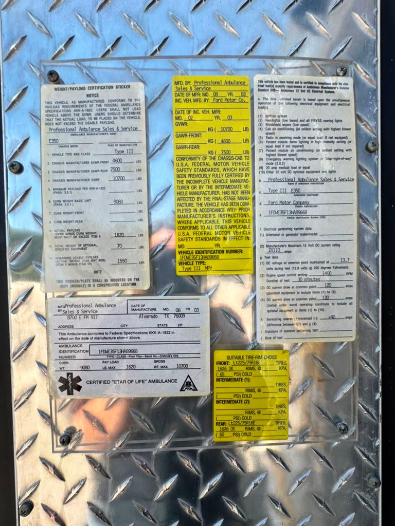 2003 Ford Type III Ambulance - image 26
