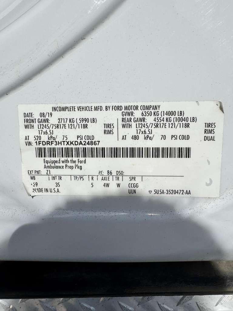 2019 Ford Type I Ambulance - image 11