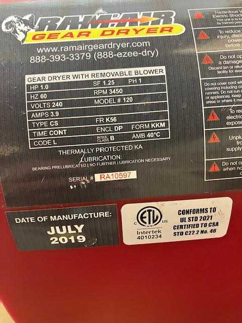 Ram Air Gear Dryer — photo 3