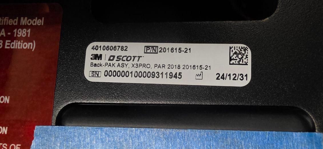 (10) 3M Scott Air-Pak X3 Pro SCBA, 4.5 / 4500 PSI, 45 Minute Cylinders - image 15