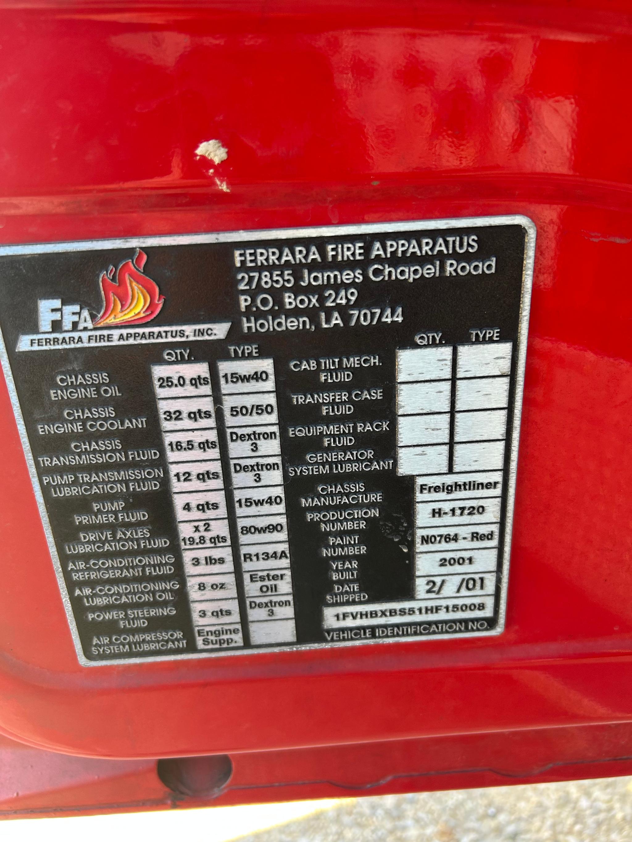2002 Ferrara Freightliner Pumper Tanker - image 4