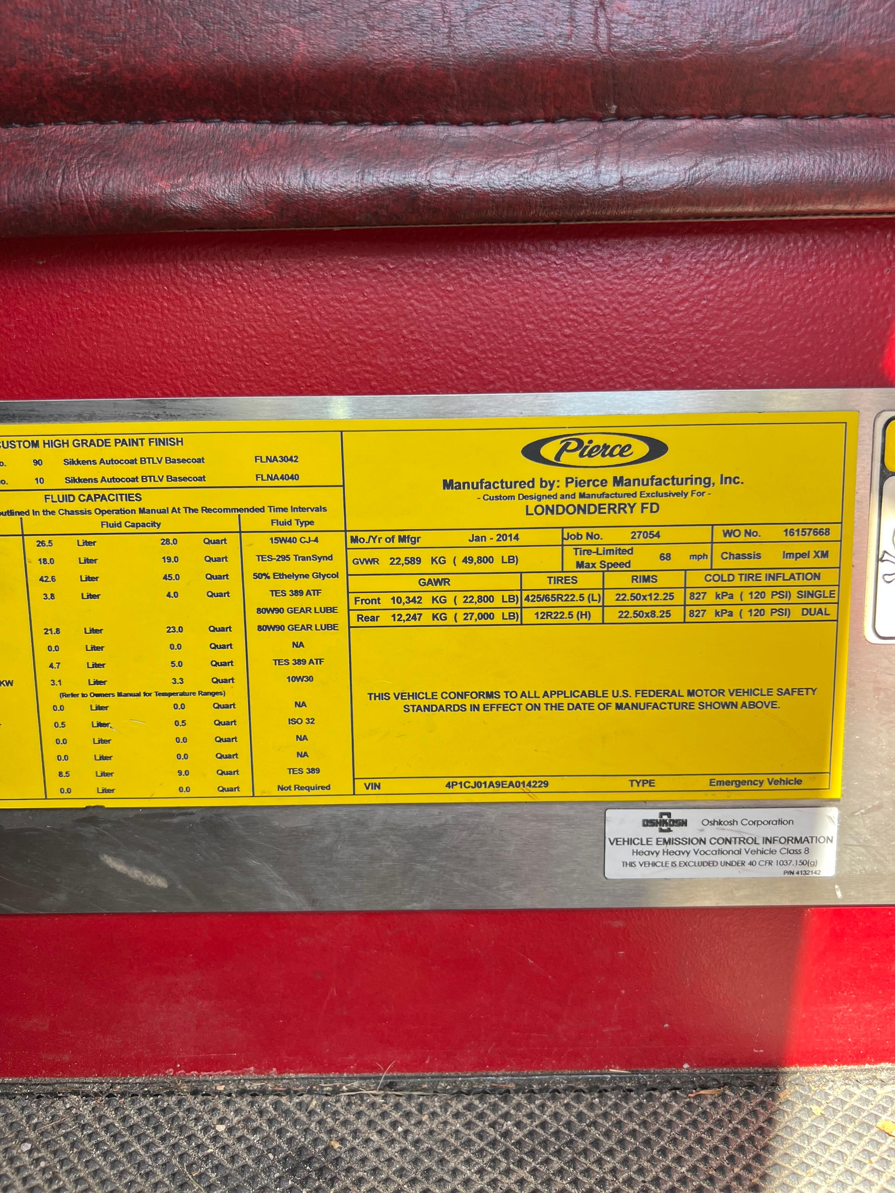 2014 Pierce Pumper - image 37