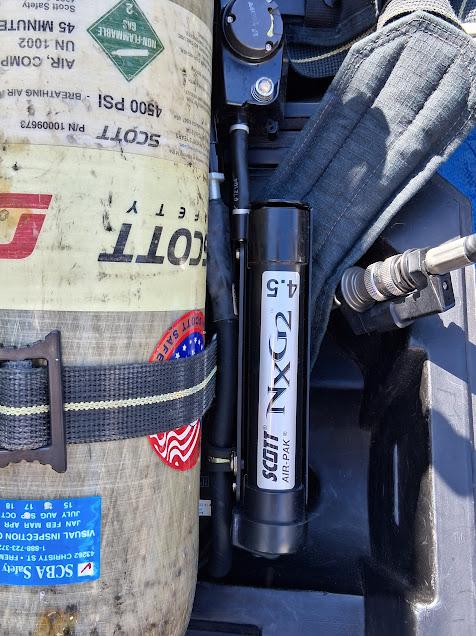 (1) Scott Air-Pak NxG2 4.5, and (1) Scott 2.2 SCBA Harness with EZ Flow Regulator - image 3