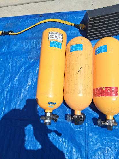 5 Steel 30 Minute SCBA Air Storage Cylinders, (Scott, MSA, ISI, Draeger, Interspiro) — photo 5