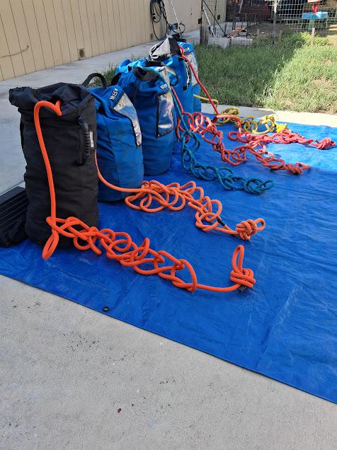 REDUCED 20% 1800 LF of CMC 1/2 in (12.5mm) Static Pro Lifeline, and Petzl Vector 1/2 in Rescue Rope with Rope Bags - image 1
