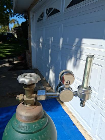 Medical Grade Oxygen K Cylinder, with ISO Rated Harris Low Flow Regulator - image 7