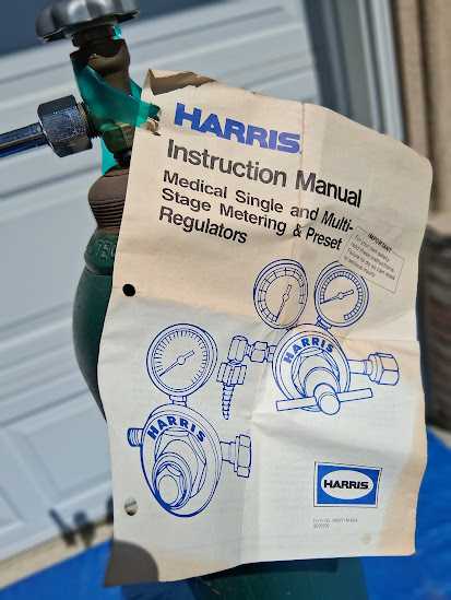 Medical Grade Oxygen K Cylinder, with ISO Rated Harris Low Flow Regulator — photo 8