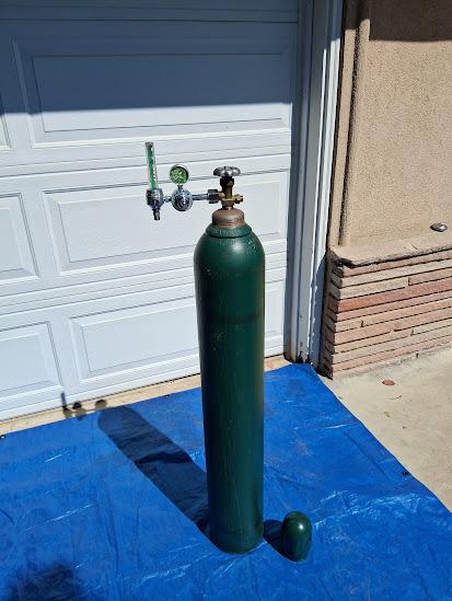 Medical Grade Oxygen K Cylinder, with ISO Rated Harris Low Flow Regulator - image 6
