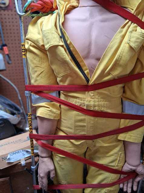 Simulaids 165# Rescue Randy & USN Junkin Stokes w/NPFA rated Kermantle Rigging System — photo 3