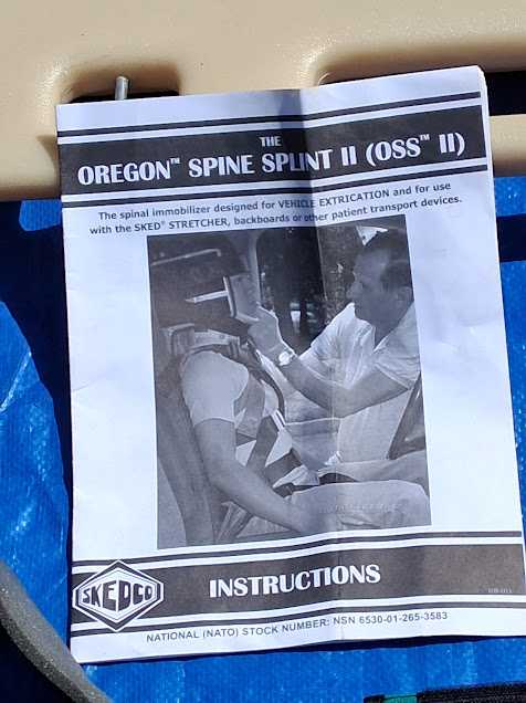 Skedco Rescue Stretcher, SpineX Backboard, Oregon Spine Splint II — photo 7