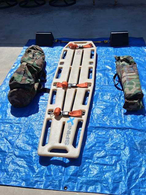 Sked Rescue Stretcher, SpineX Backboard, Oregon Spine Splint II