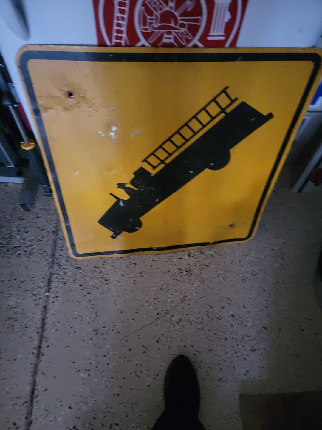 Fire Department Road Sign