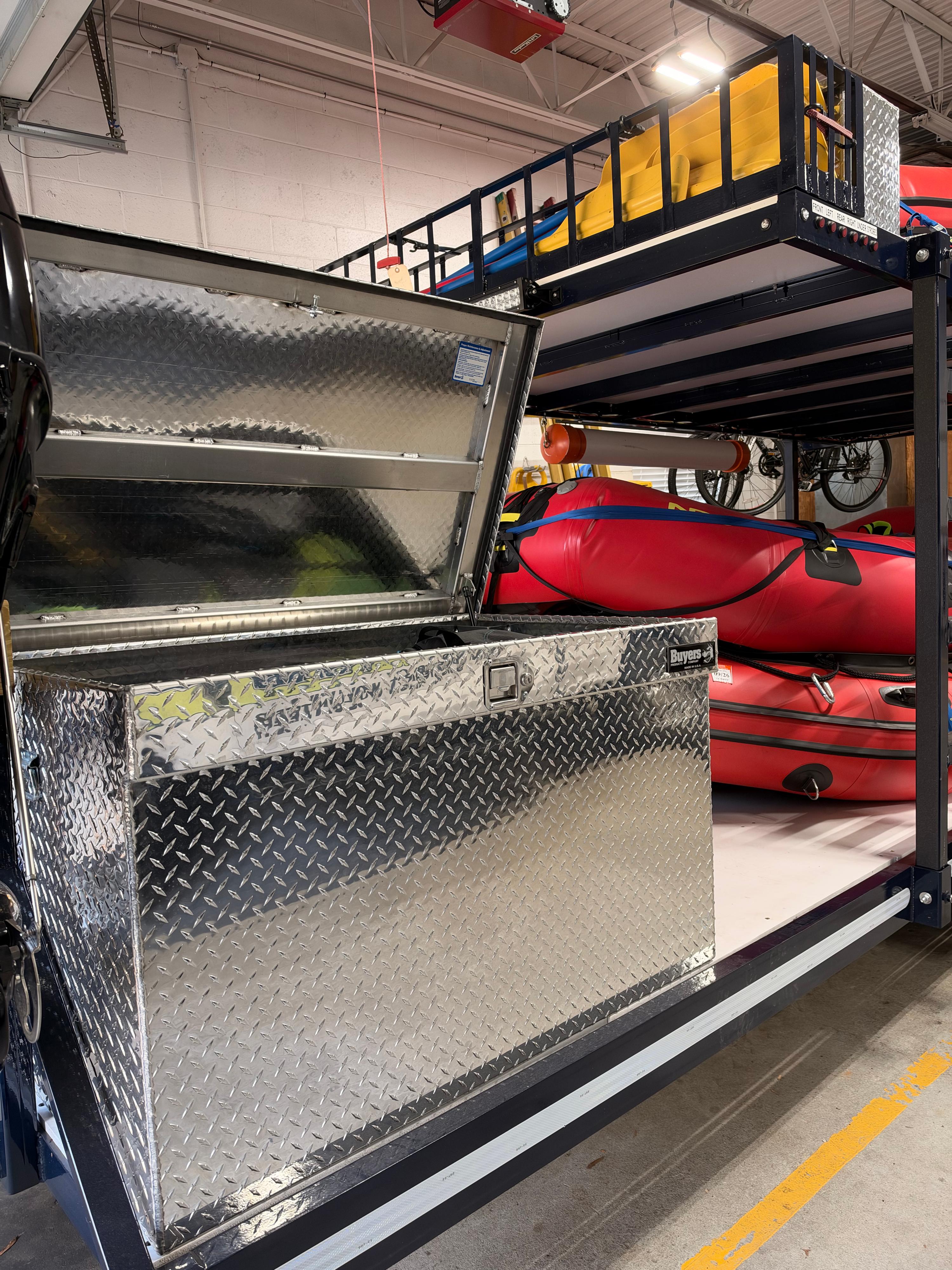 2021 Loadmaster Swift Water Rescue Trailer Package – Mercury 25 Jet, 3 Rescue Boats, LED Lighting, Like New - image 47