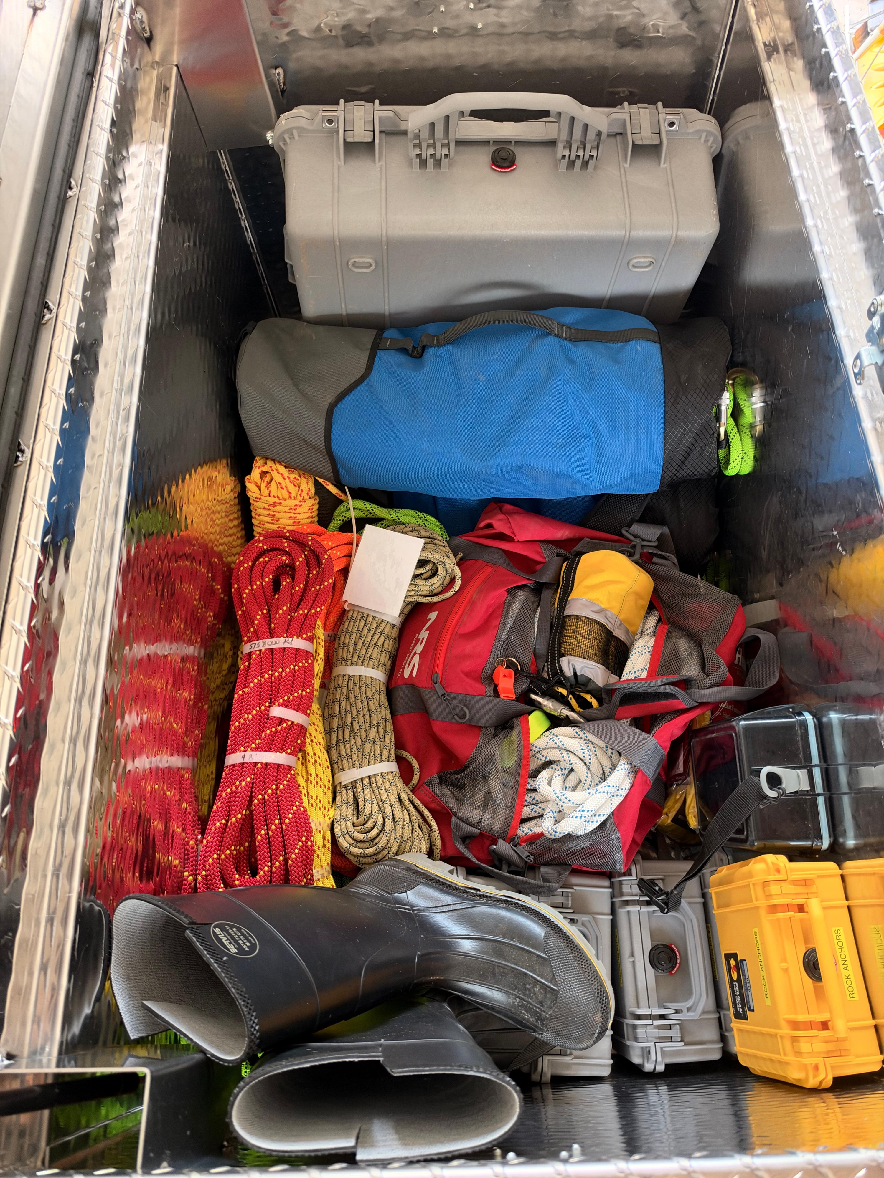 2021 Loadmaster Swift Water Rescue Trailer Package – Mercury 25 Jet, 3 Rescue Boats, LED Lighting, Like New - image 23