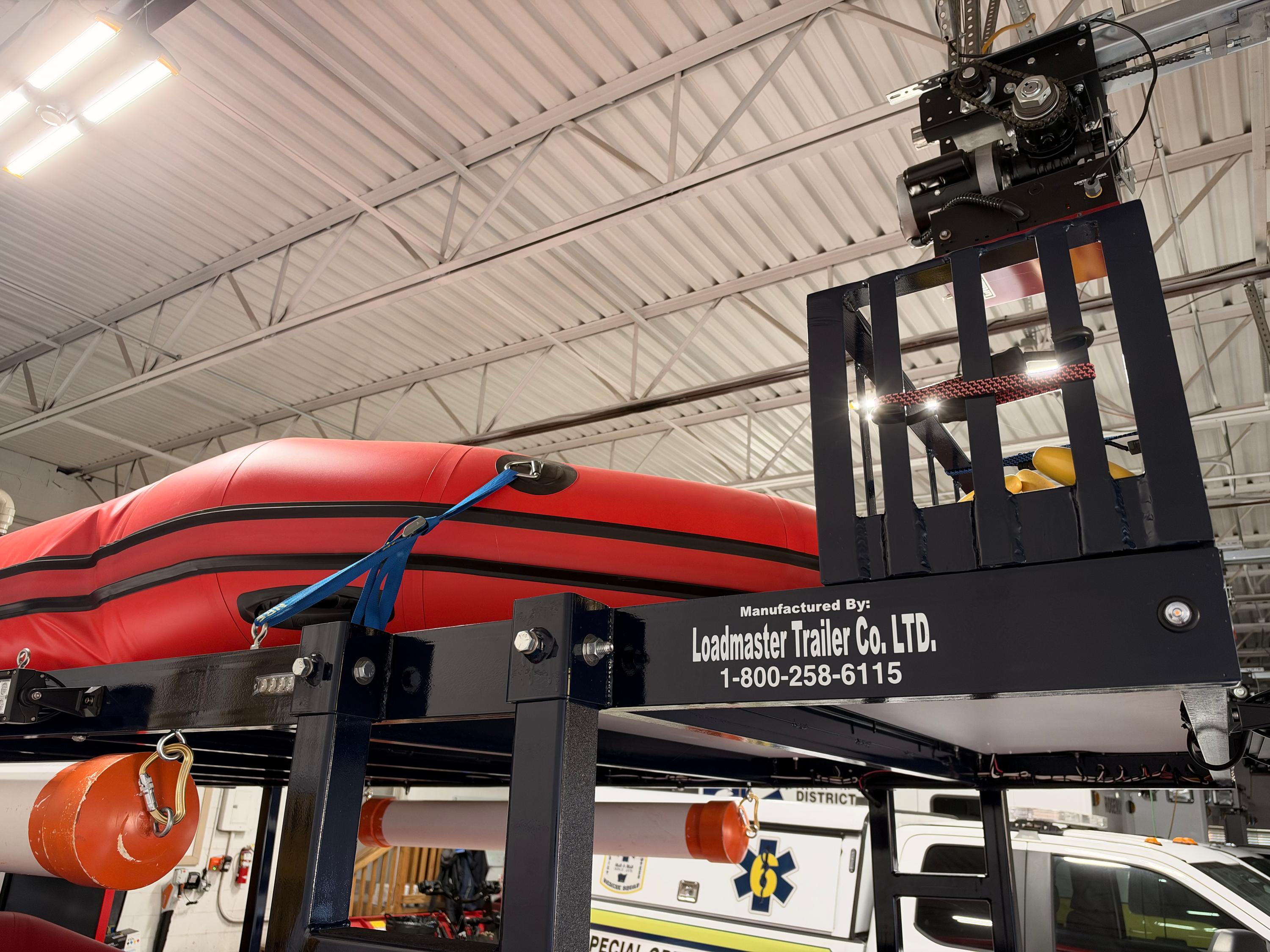 2021 Loadmaster Swift Water Rescue Trailer Package – Mercury 25 Jet, 3 Rescue Boats, LED Lighting, Like New - image 53