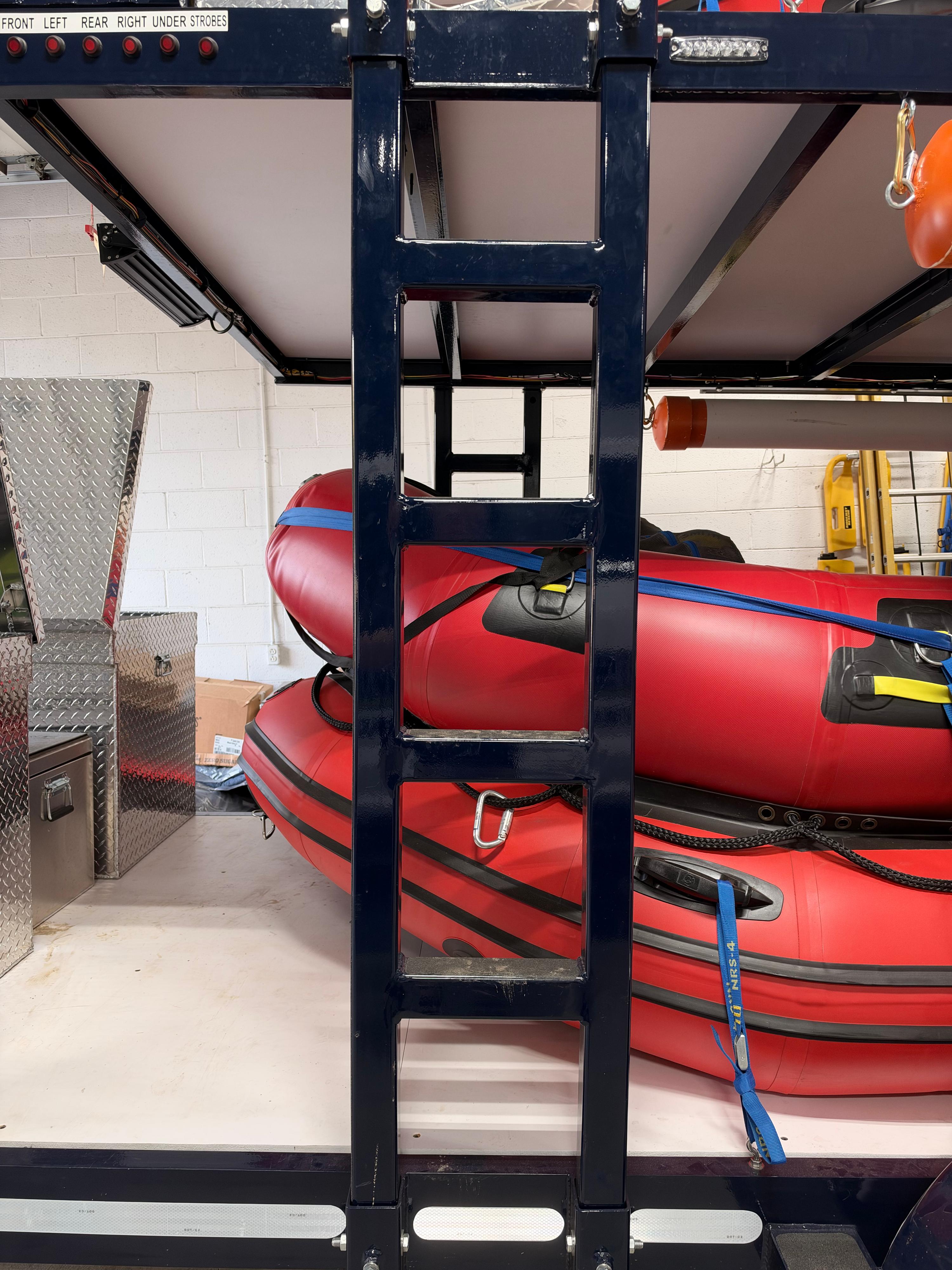 2021 Loadmaster Swift Water Rescue Trailer Package – Mercury 25 Jet, 3 Rescue Boats, LED Lighting, Like New - image 36