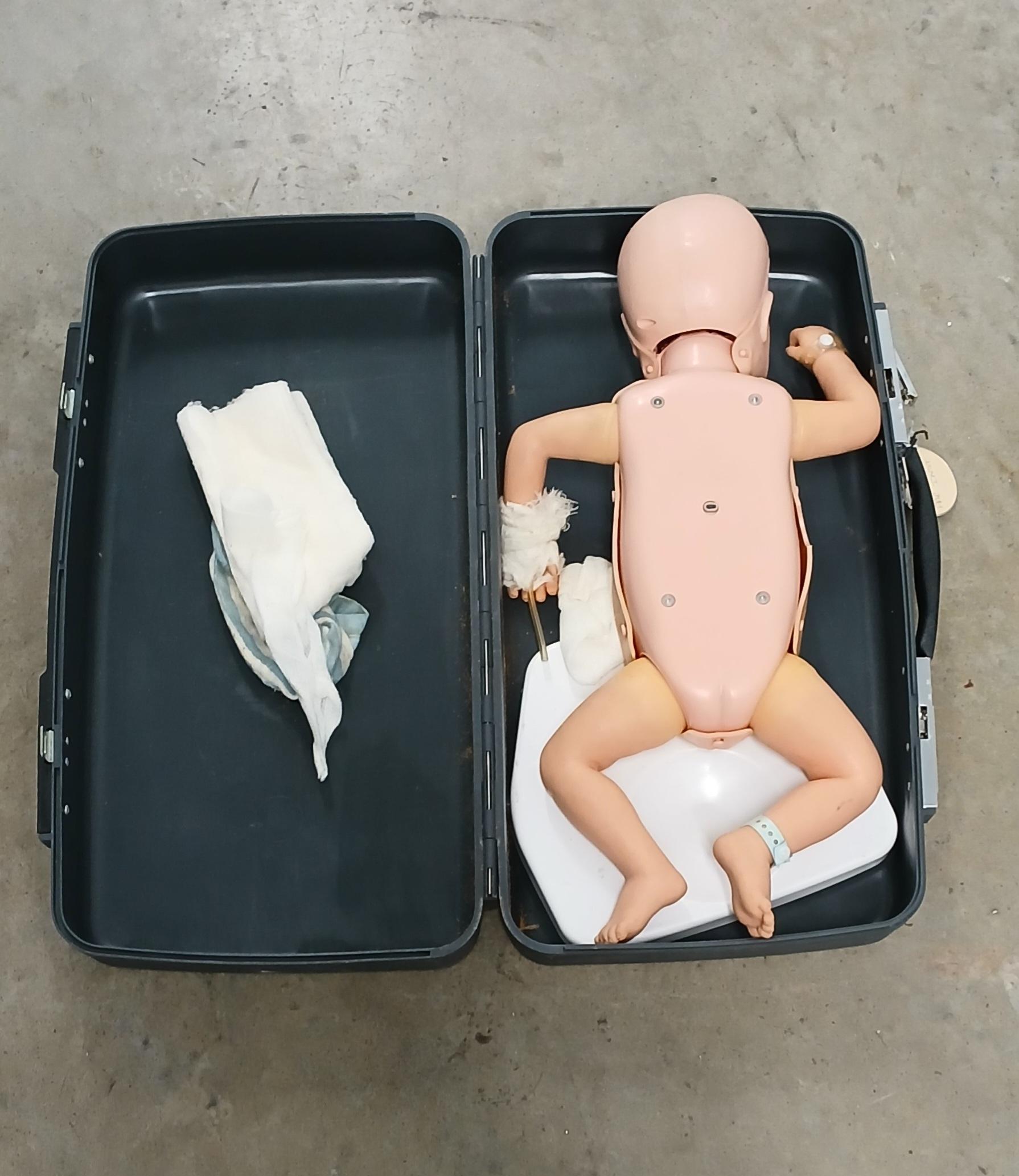 CPR Training baby doll w/ lockbox & key - image 2
