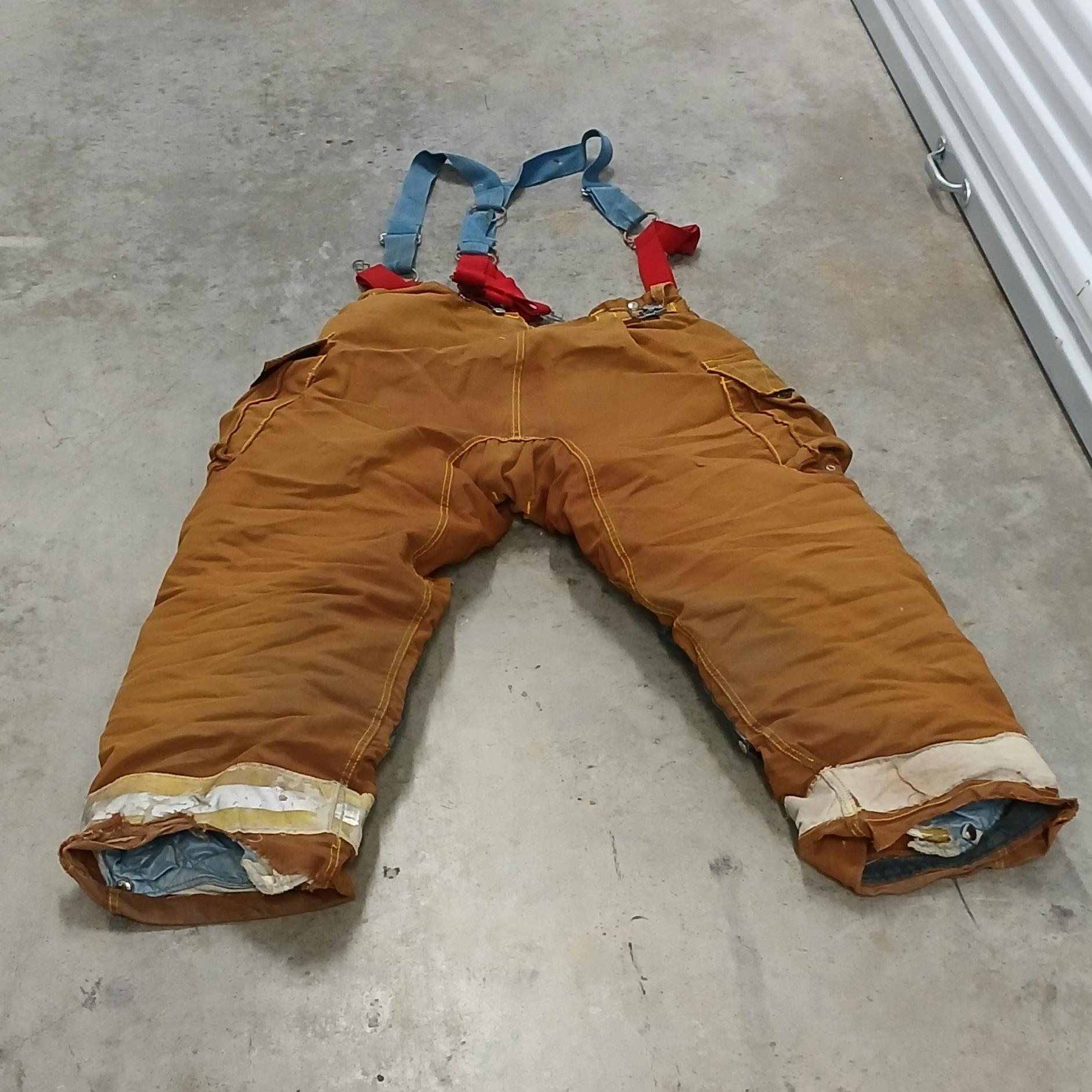 Firefighter morning pride turnout Pants W Suspenders 42 × 35 - image 1