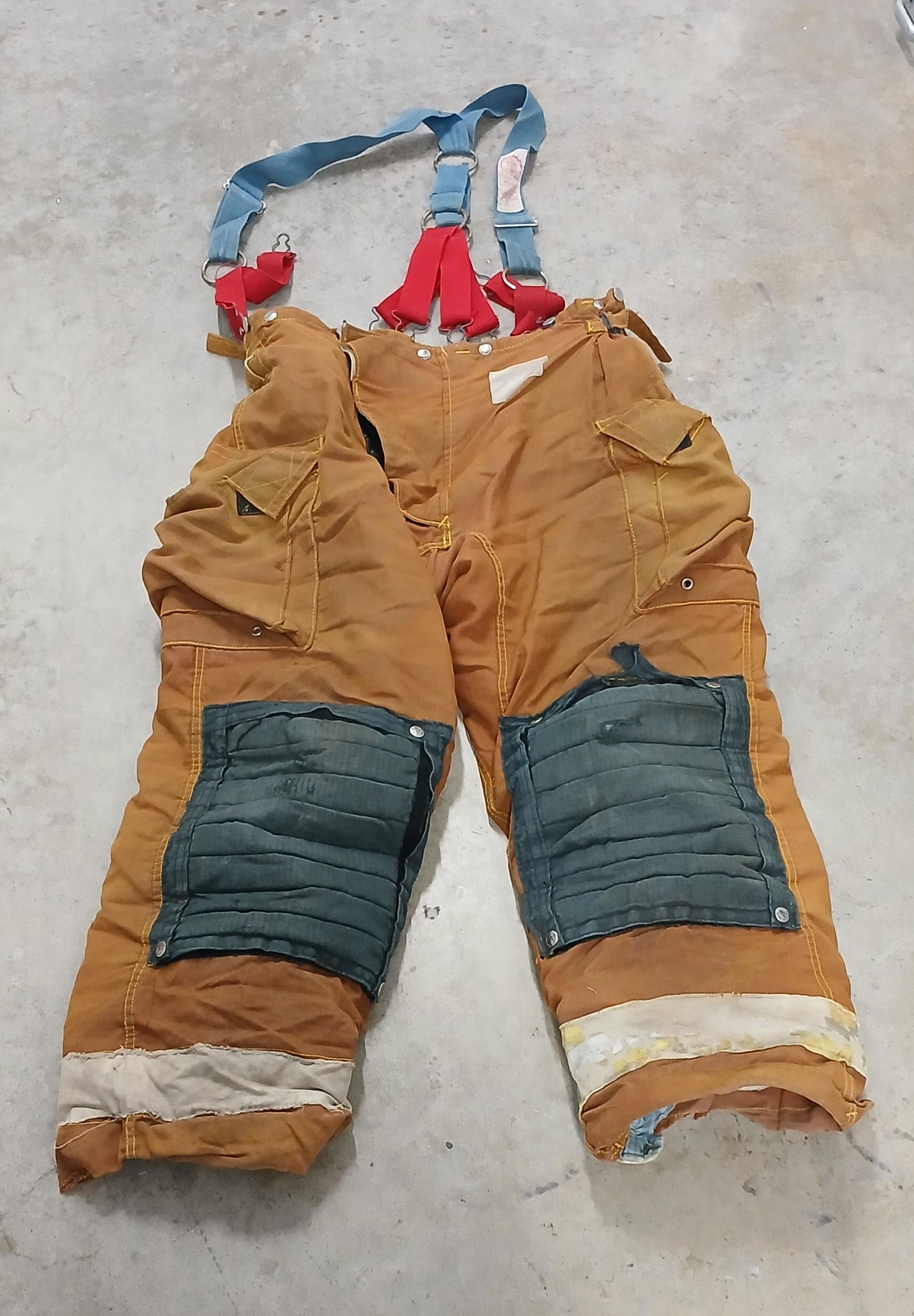 Firefighter morning pride turnout Pants W Suspenders 42 × 35 - image 2