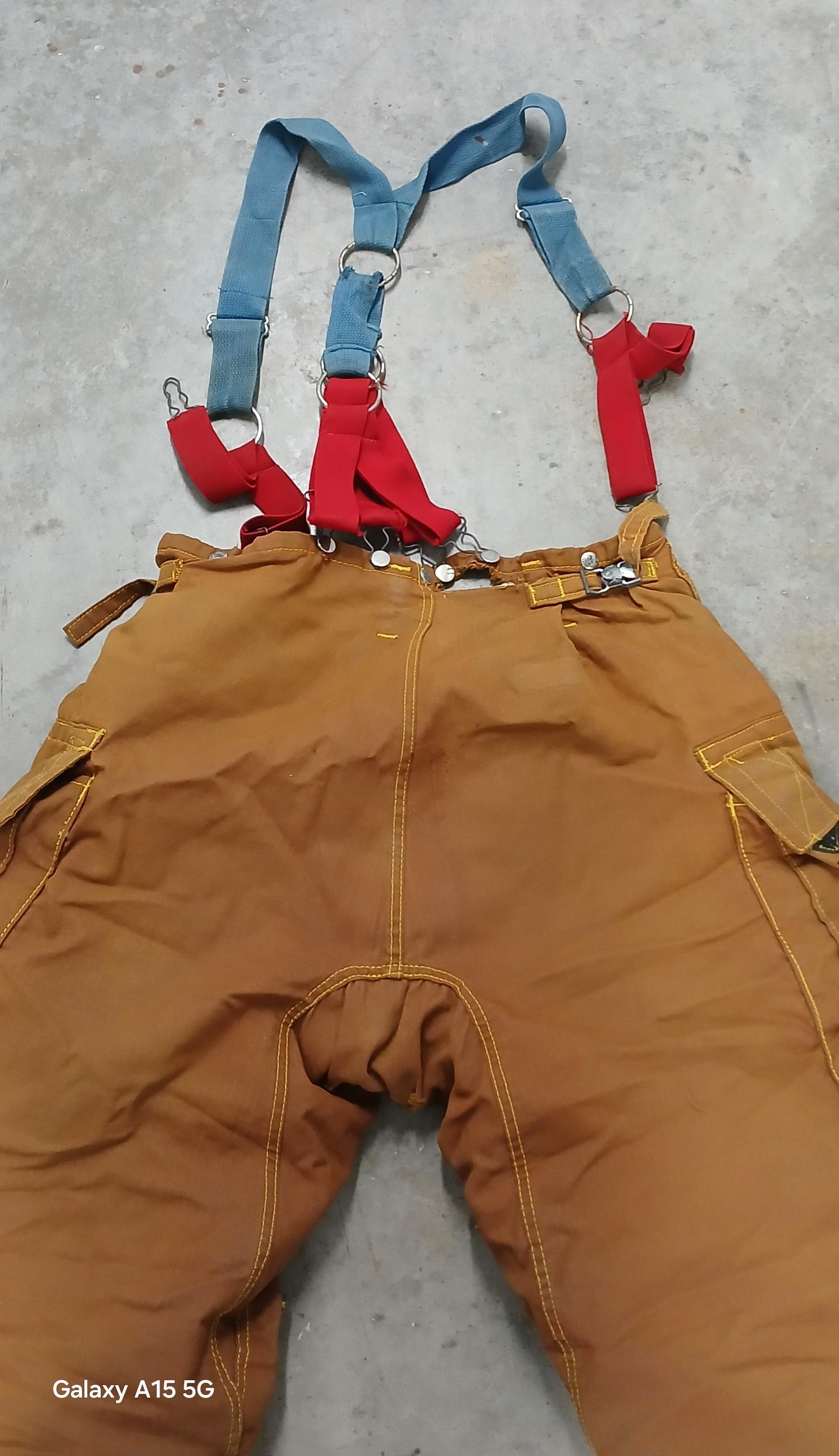 Firefighter morning pride turnout Pants W Suspenders 42 × 35 - image 3