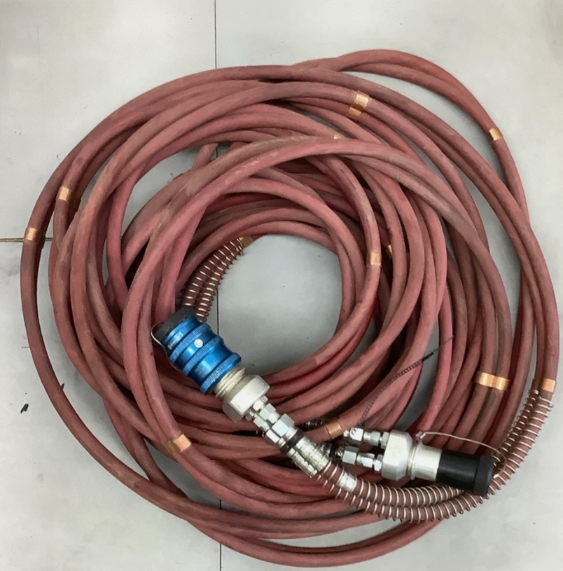 TNT Rescue 551113 High Pressure Hydraulic Hose Red 50FT 10,500PSI (f2)