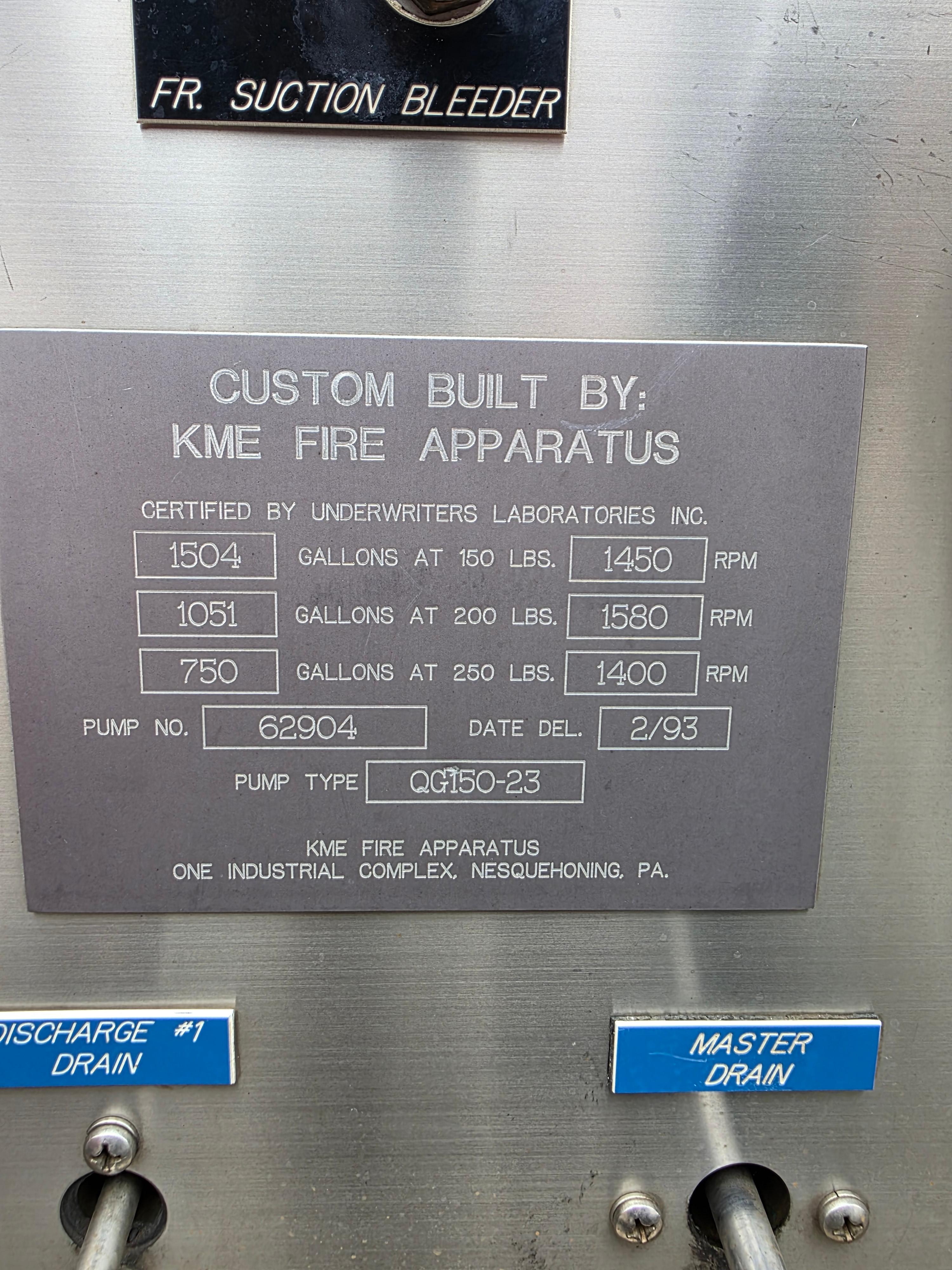 1993 KME renegade Pumper - image 16