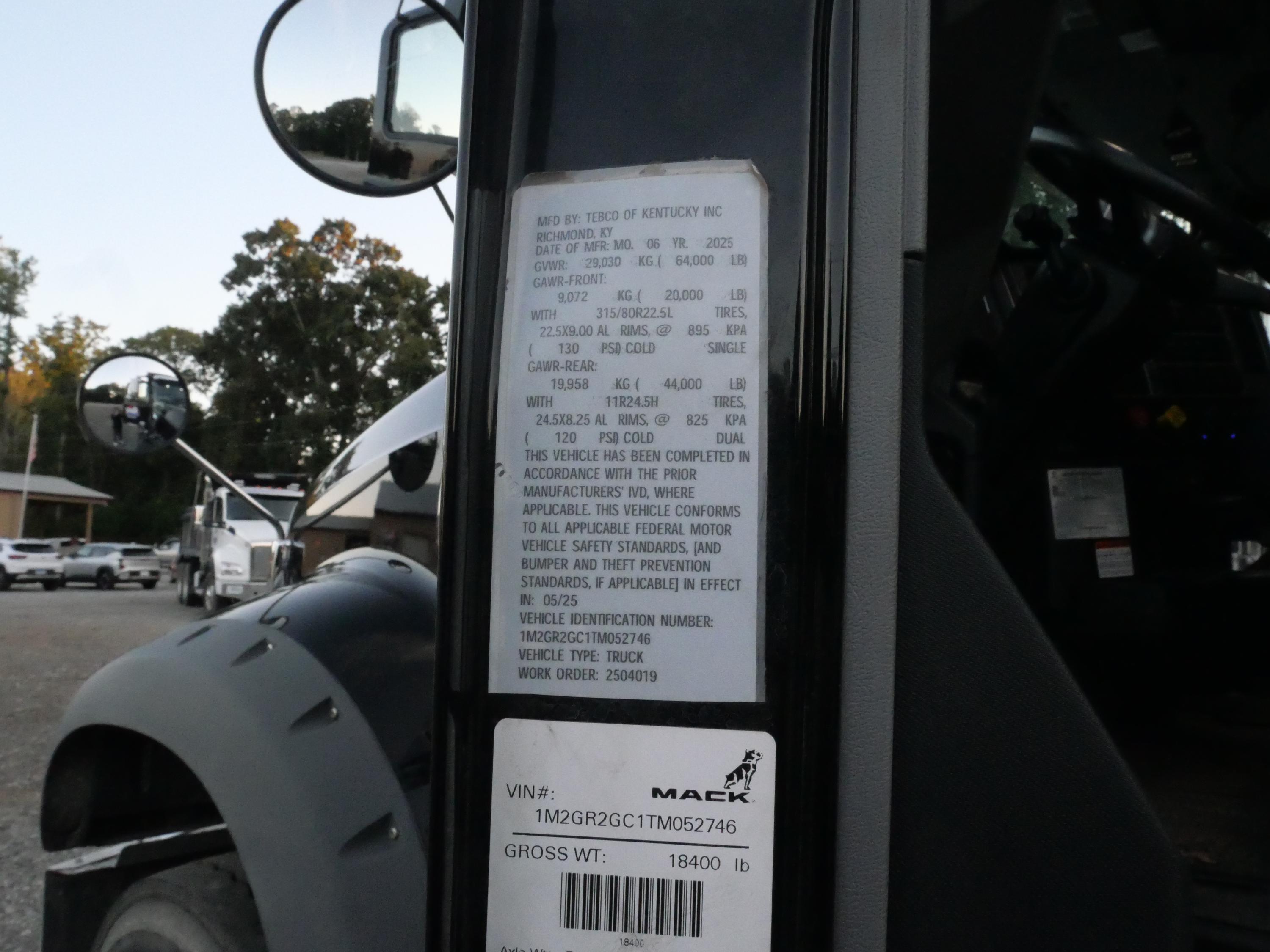 2026 Mack 64FR Dump Truck (G129) - image 26