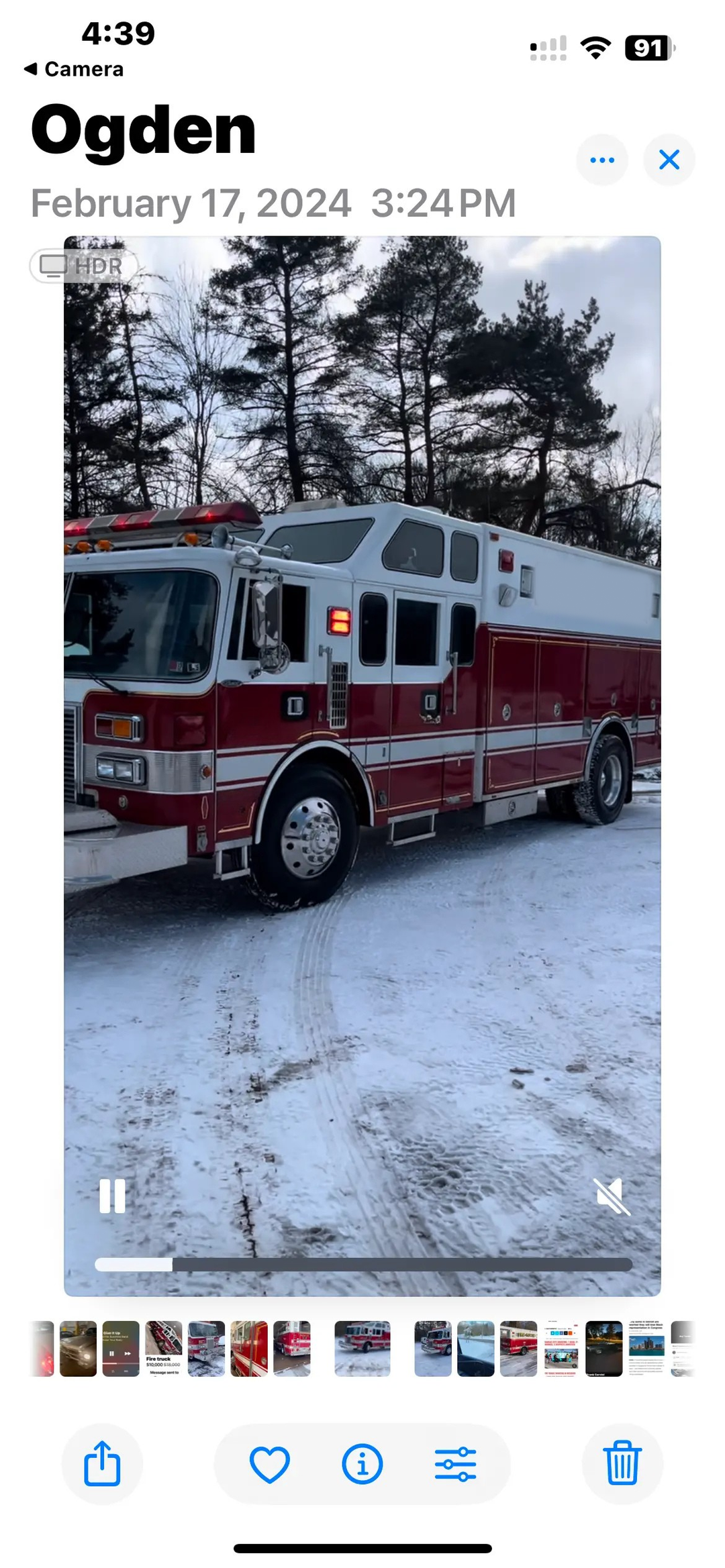 1989 pierce rescue truck