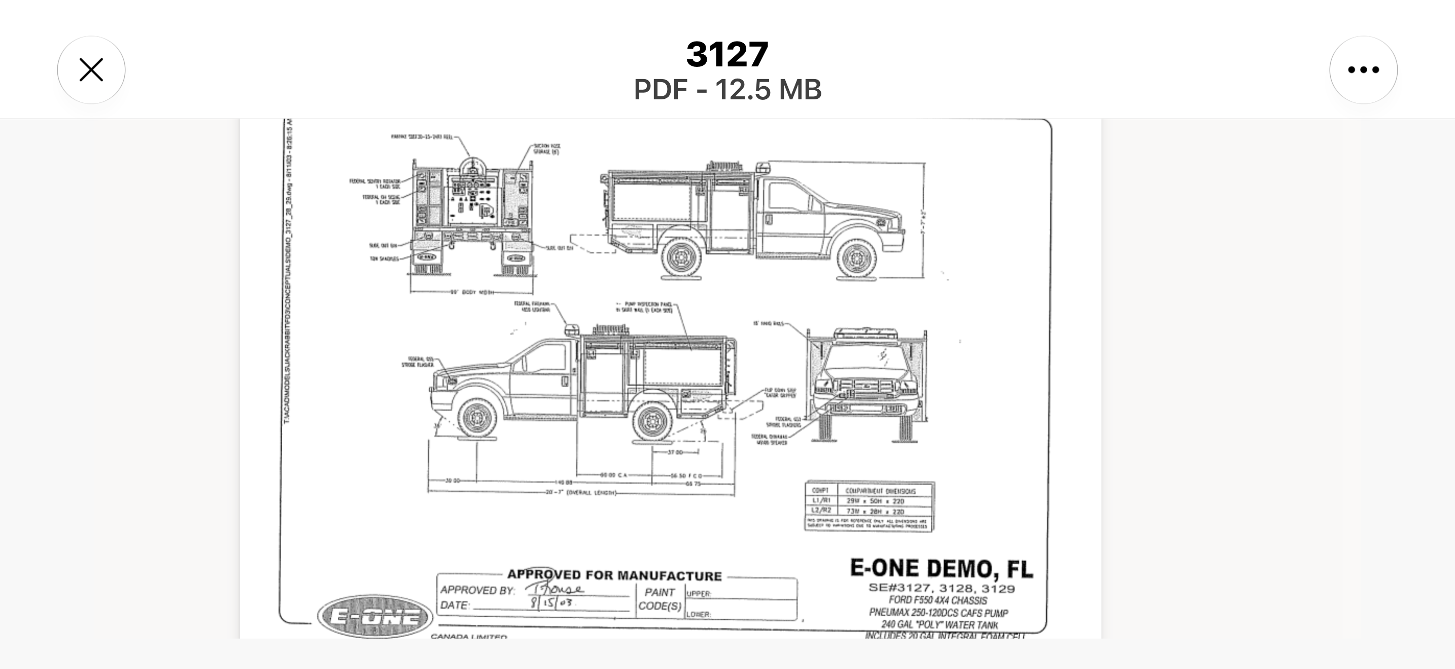 2003 E-One Ford 4x4 Mini Pumper - image 80