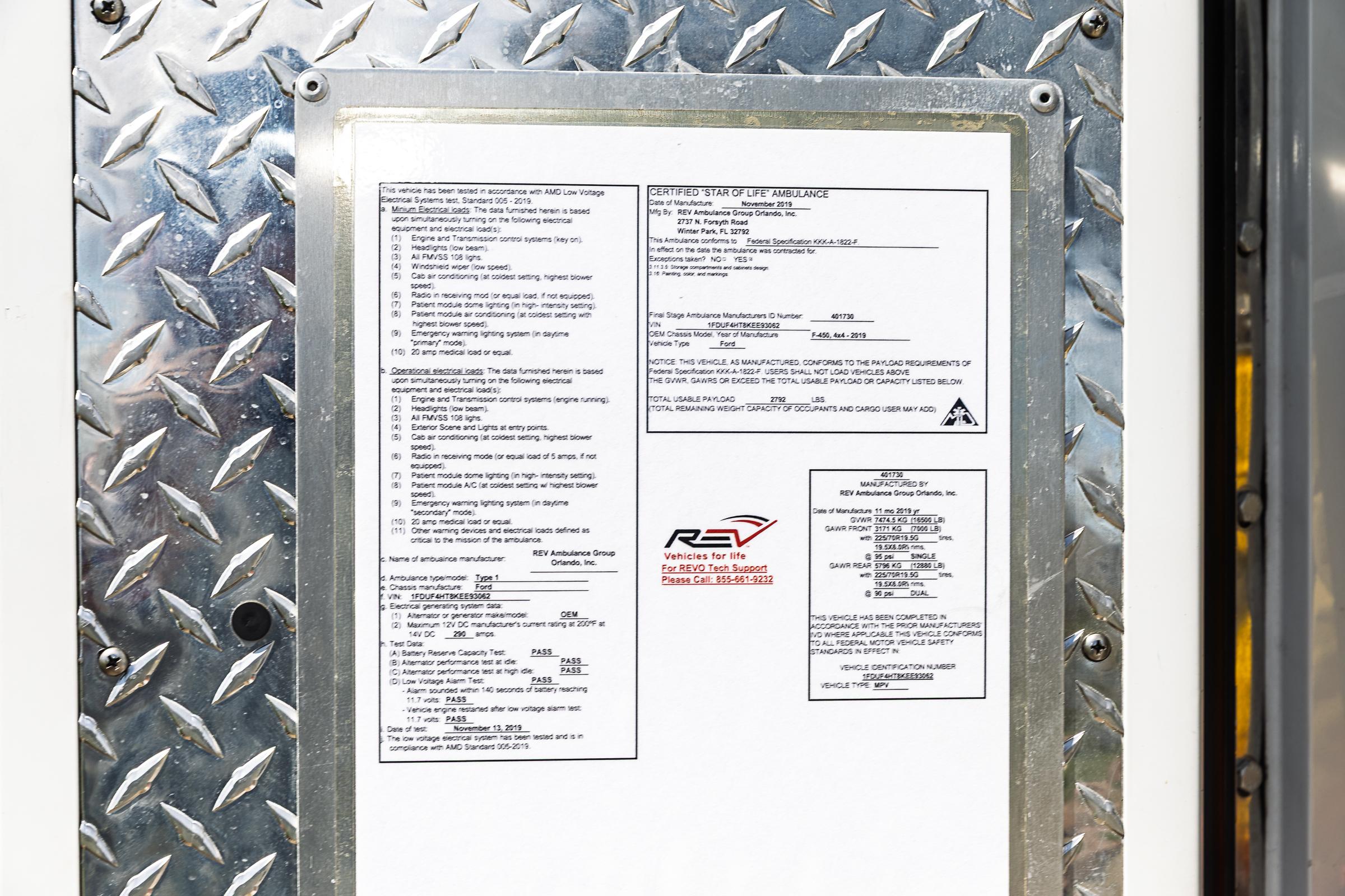 2019 REV Ford 4x4 Type I Ambulance - image 31