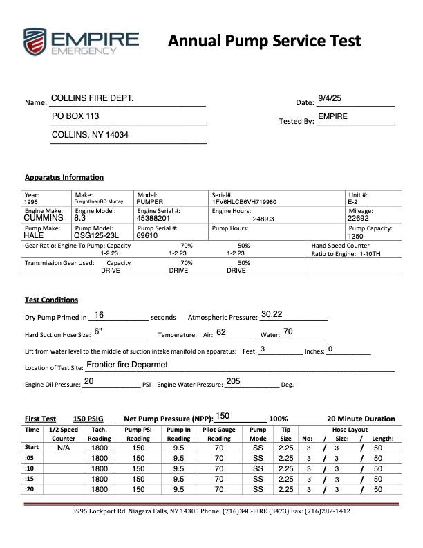 1996 RD Murray Freightliner Pumper - image 15