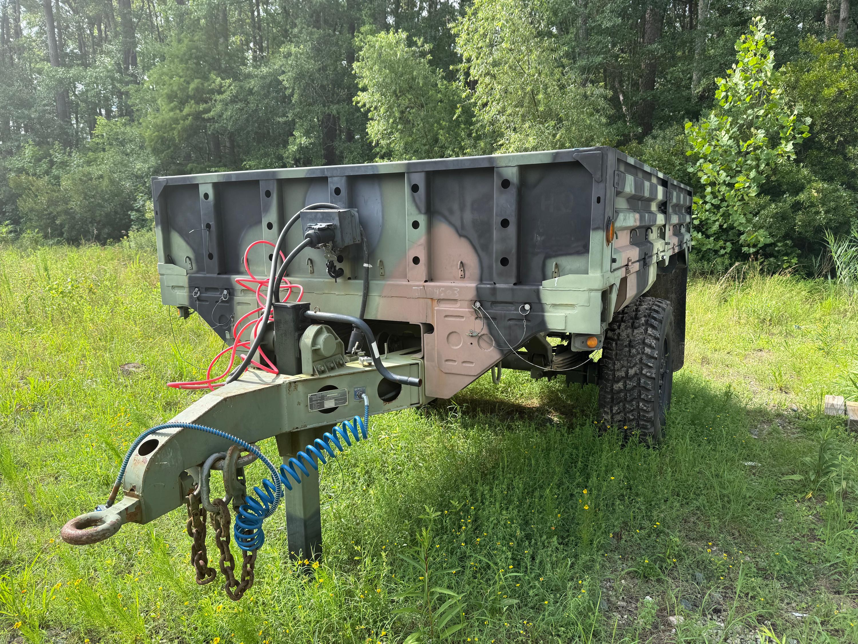 1995 Stewart & Stevenson M1079 4x4 Mobile Workshop with M1082 Military Cargo Trailer - image 11