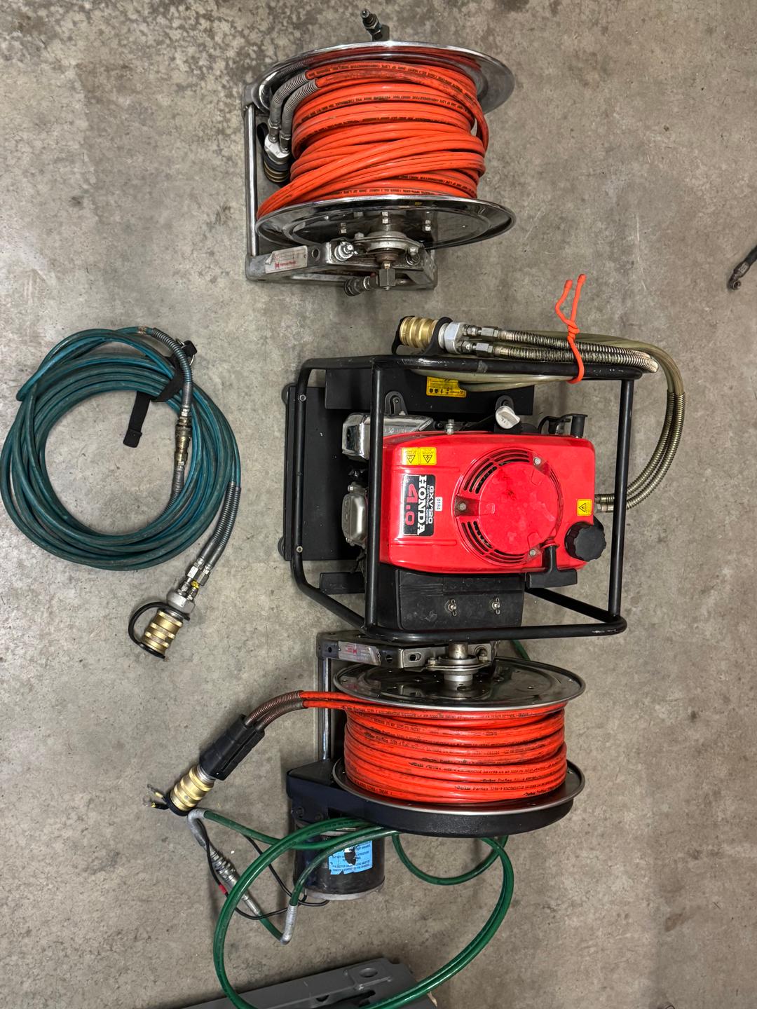 Hurst 5,000 PSI Tools, Pump, Hose, and Reels