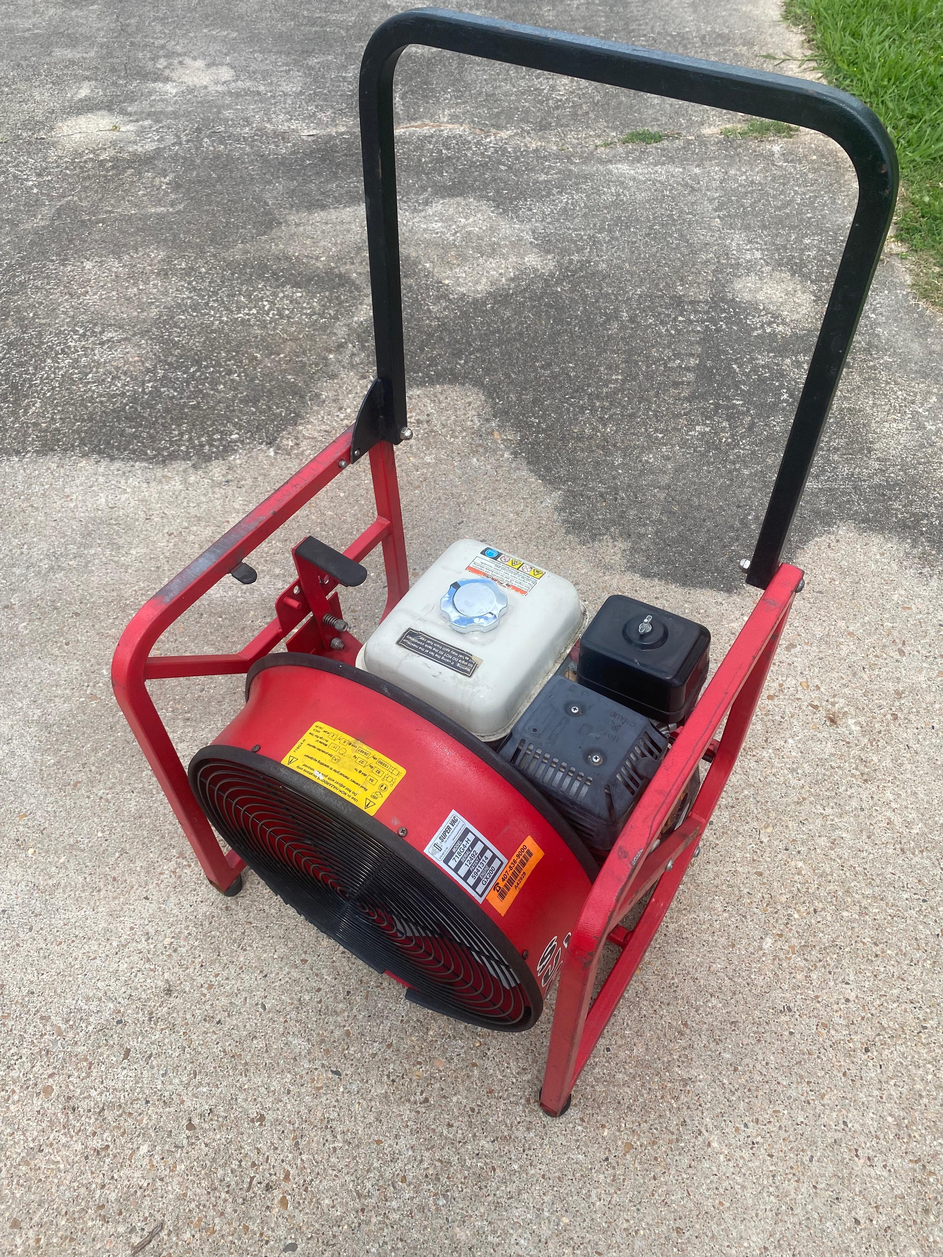 Super Vac 18" gas powered positive pressure fan (quantity of 20 available) - image 1