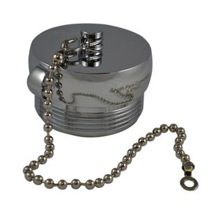South Park Corporation 2.5" NST Chrome Plated Finish Hose Plug with Chain