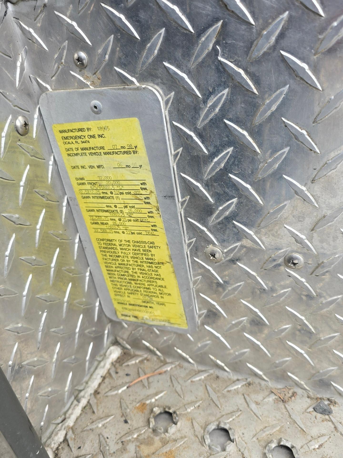 1998 E-One 95' Aerial - image 46