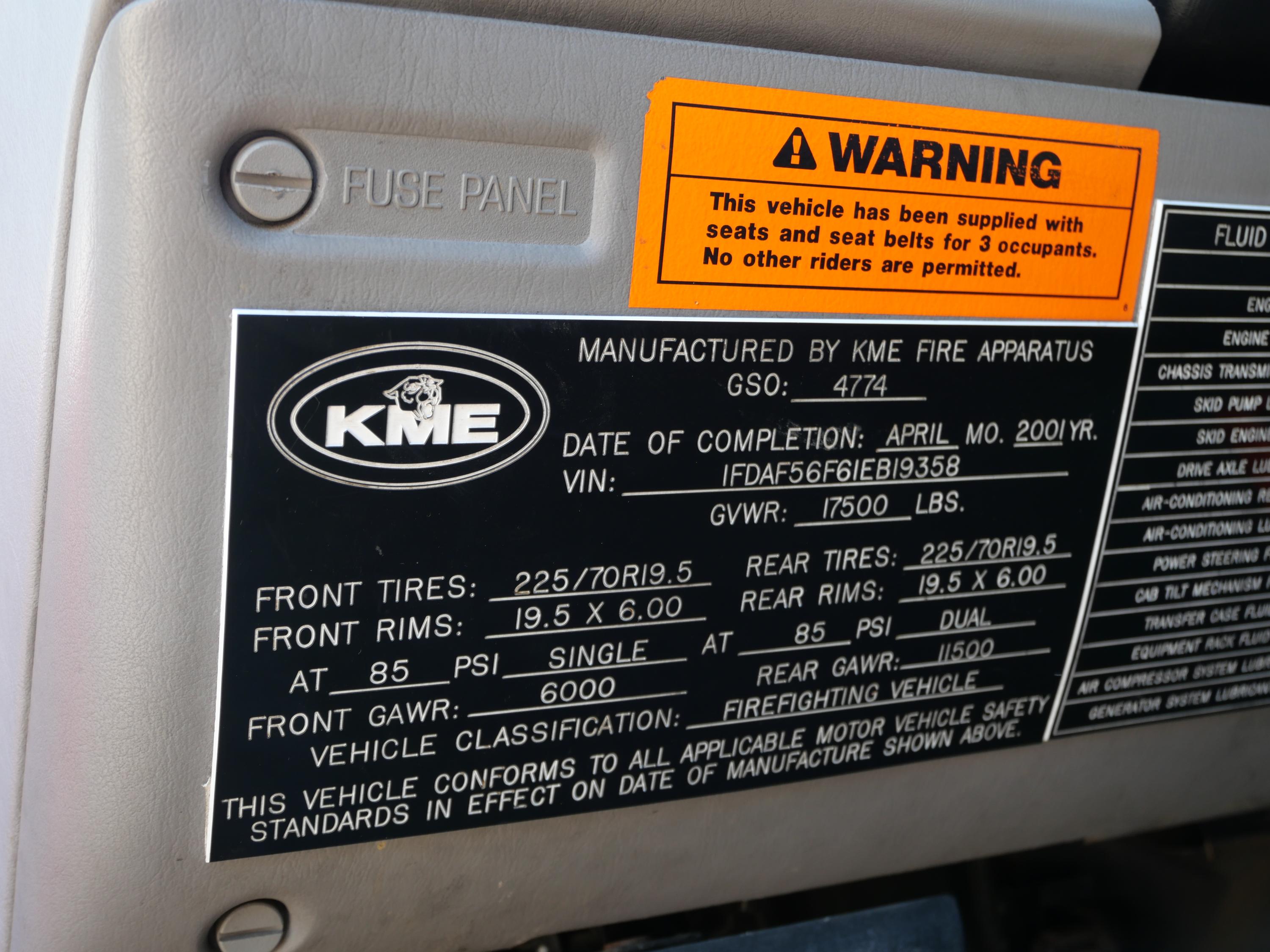 2001 Ford/KME Brush Truck - image 20