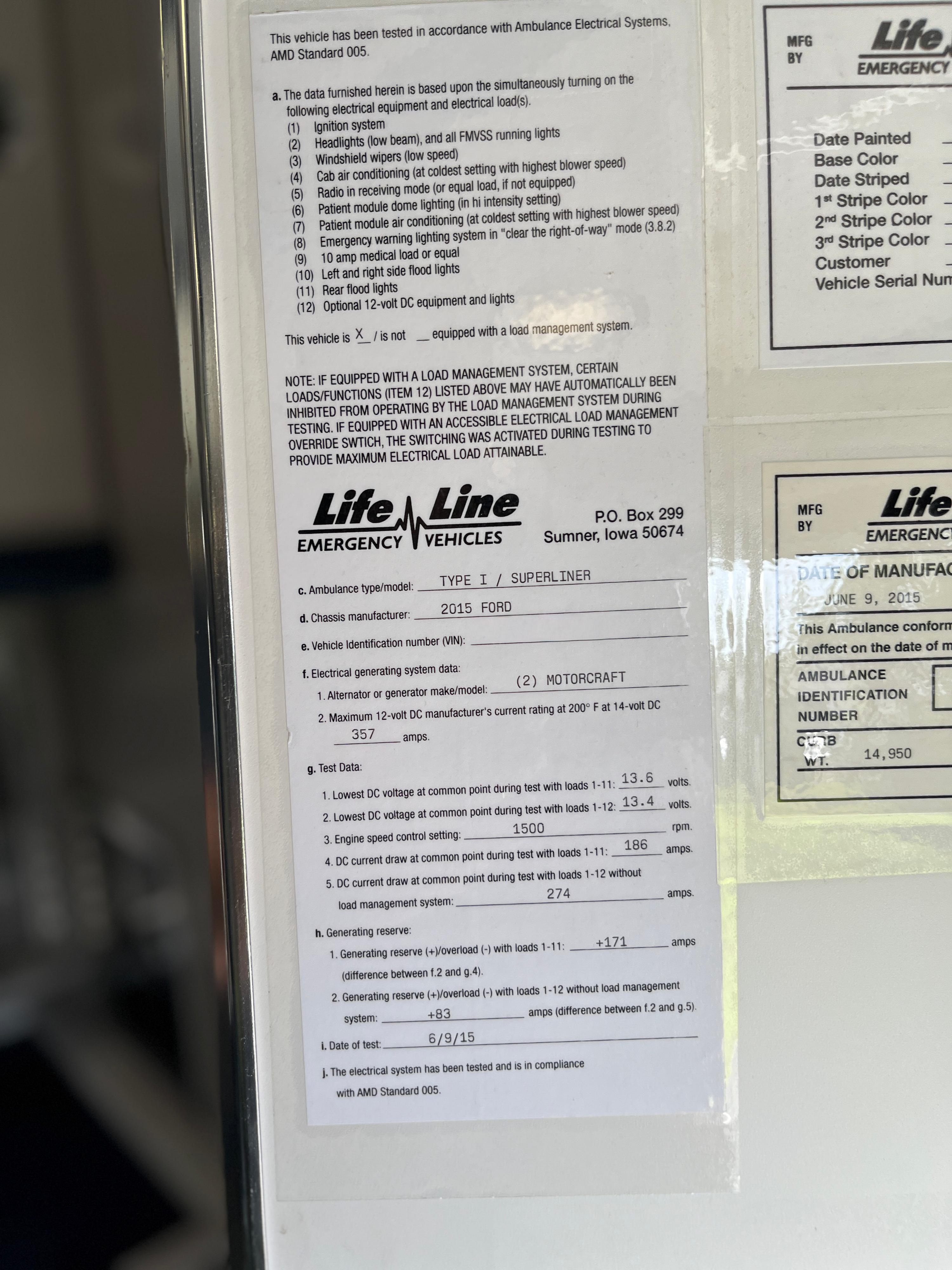 2015 Ford F550 4x4 Type I Ambulance - image 9