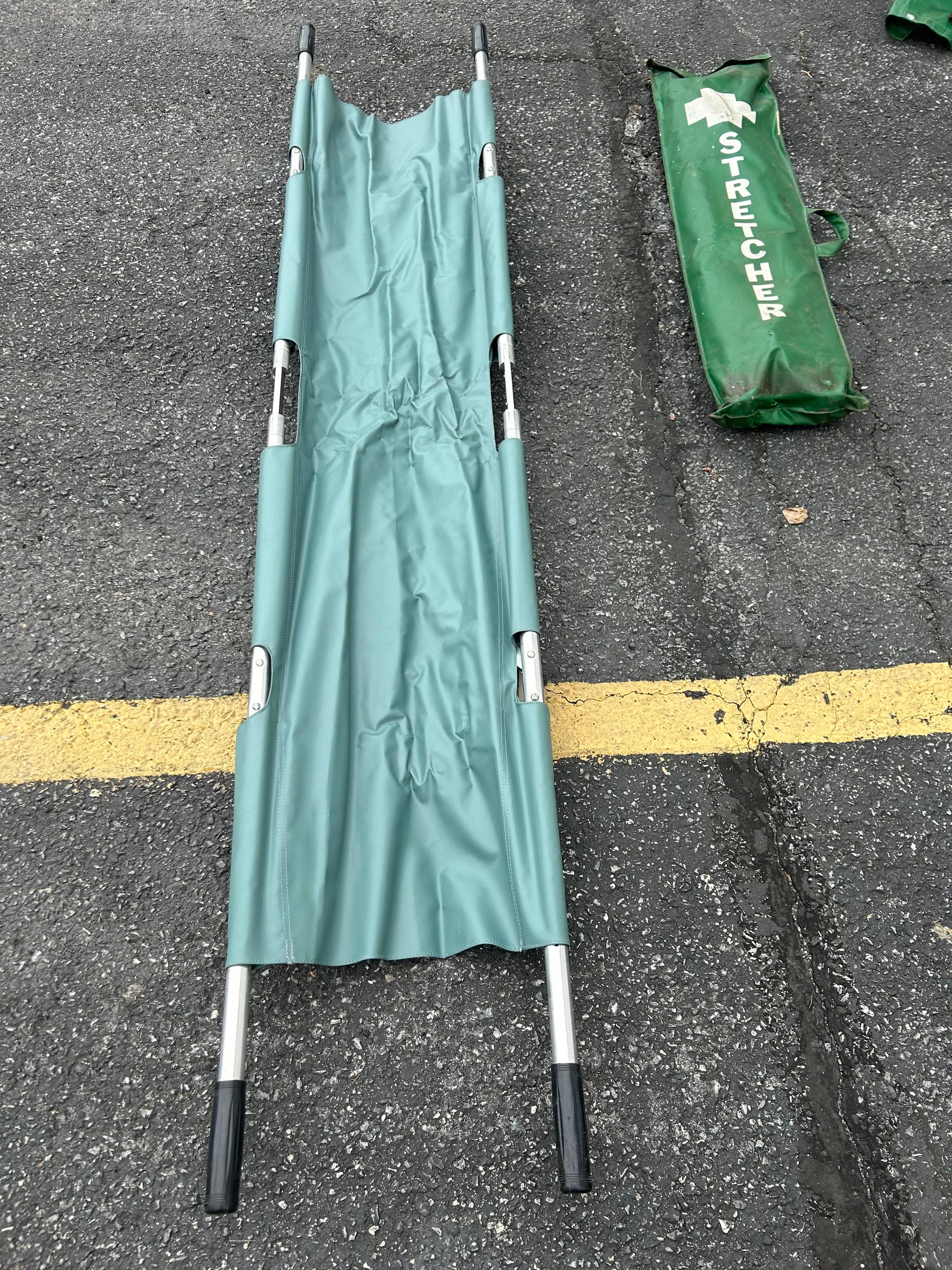 Medical Foldable Patient Transfer Stretcher Portable Rescue Stretcher - image 4