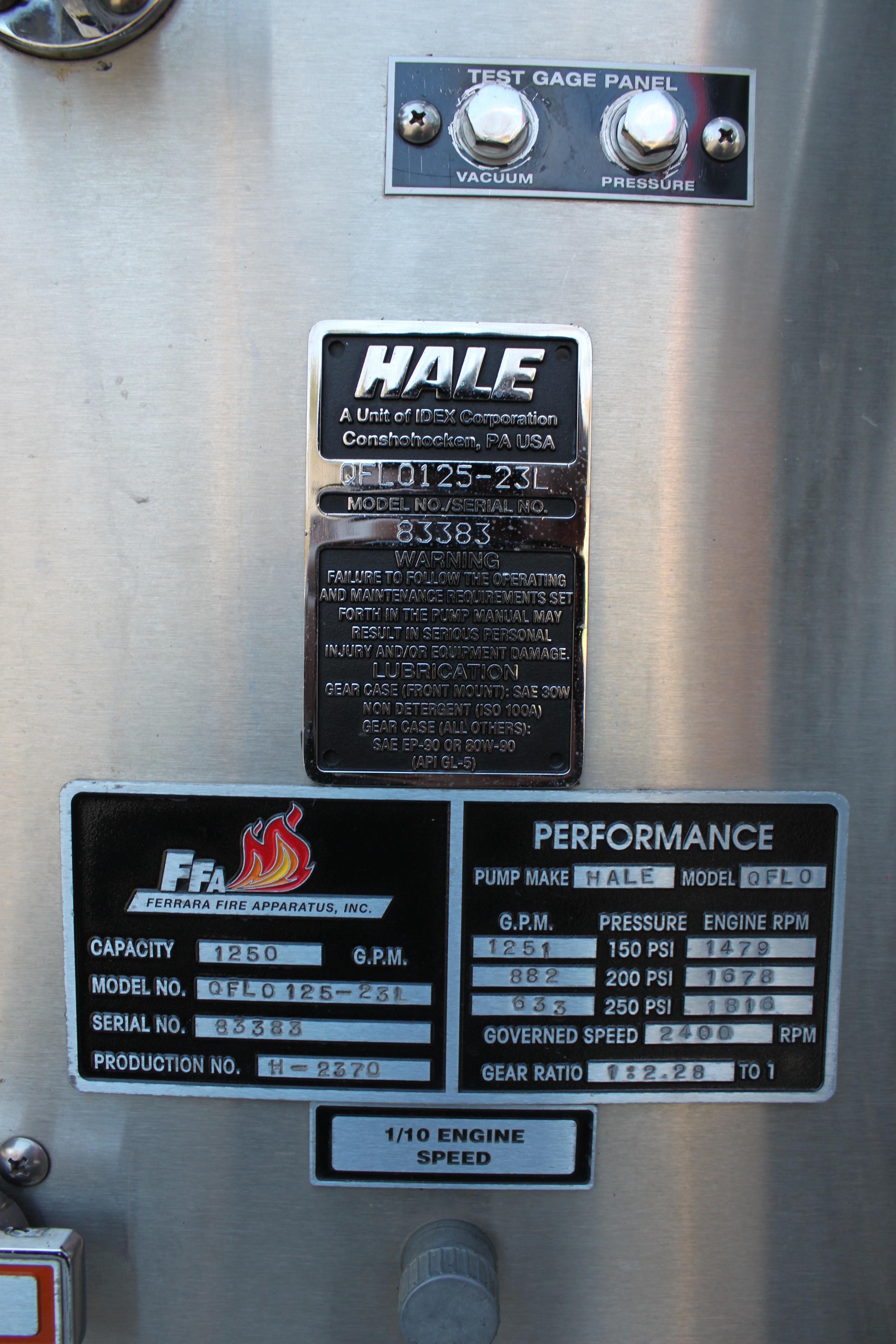 2003 Chevrolet C8500 Ferrara Engine 1250/1000/30 - image 34