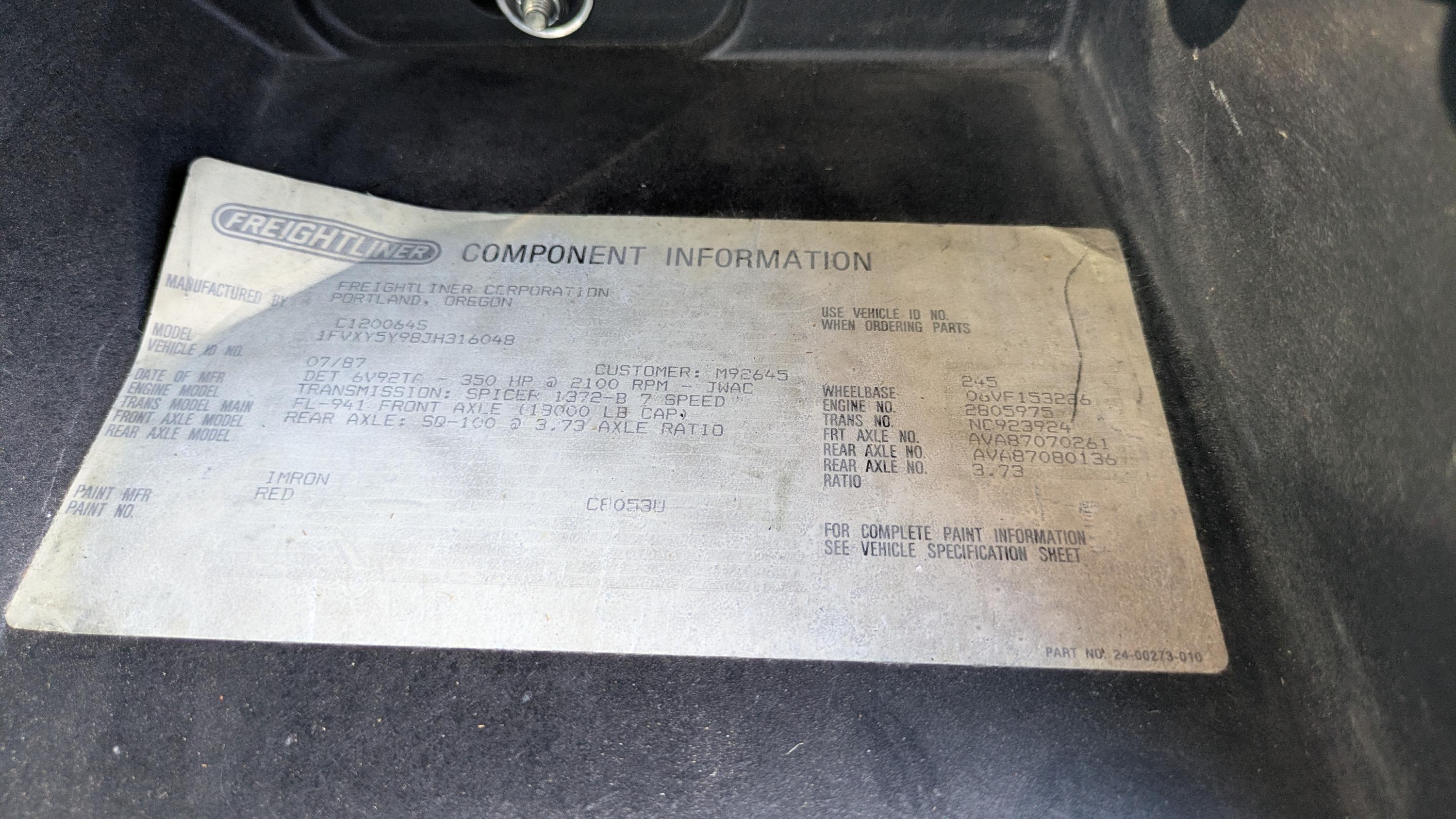 1988 Freightliner c-120064 Tanker - image 17