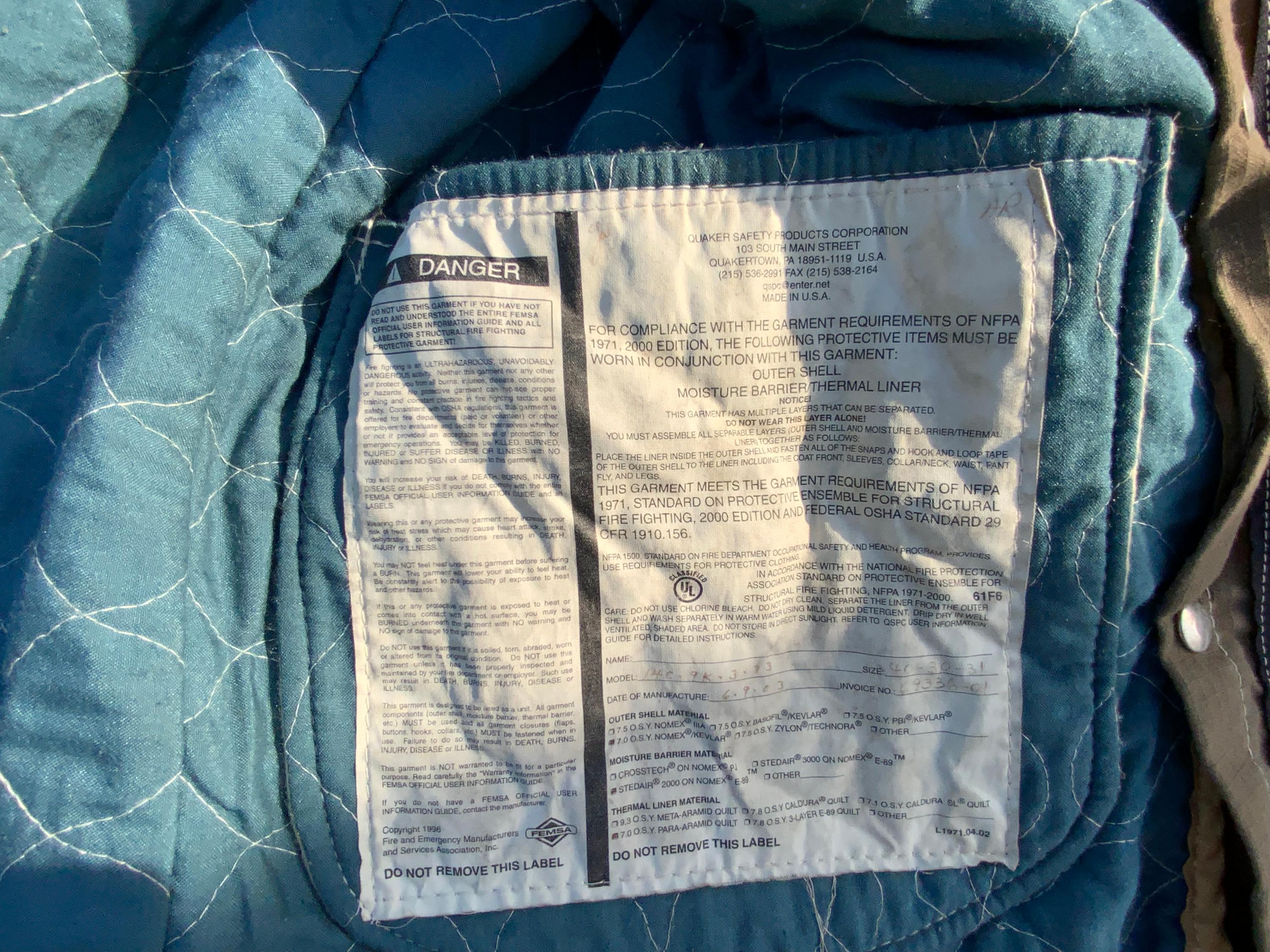 Used Turnout Coat (Size 40-30-31) - image 3