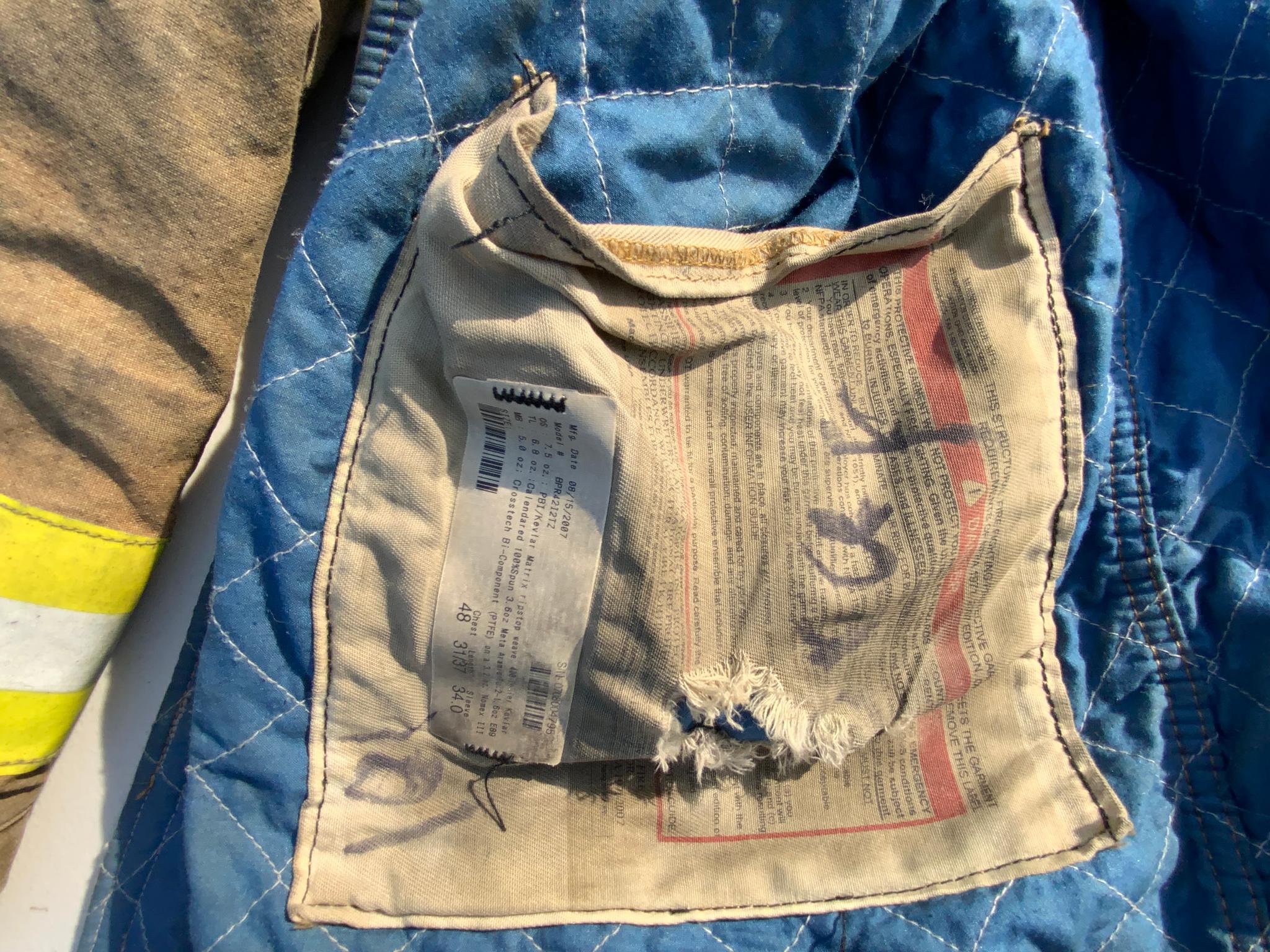 Used Turnout Coat (Size: 48C, 31/37L, 34S) - image 3
