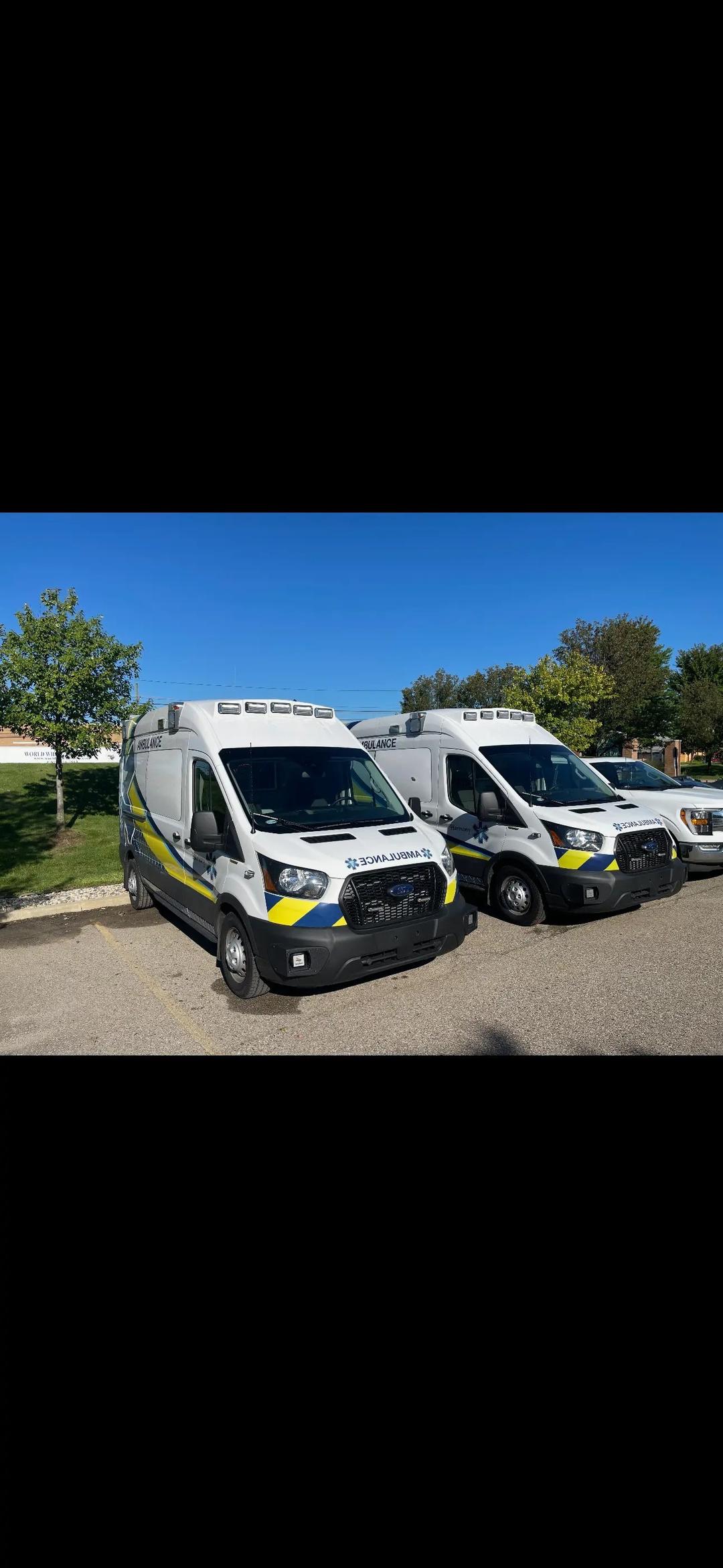 2023 AEV Ford Transit Type 2 Ambulance (includes Stryker Powerload) (1044 miles)