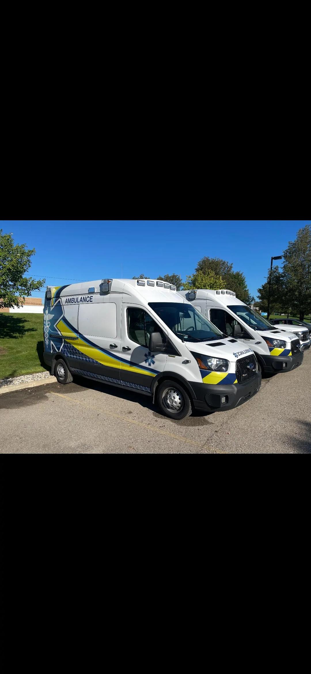 2023 AEV Ford Transit Type 2 Ambulance (includes Stryker Powerload) (786 miles)