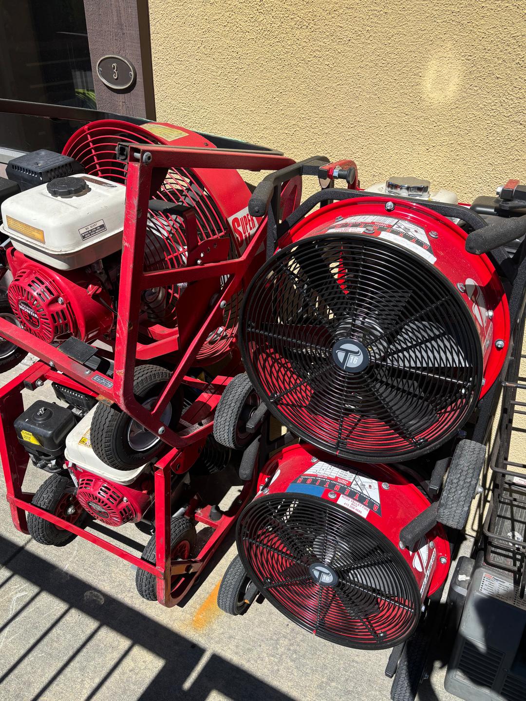 Gas Powered PPV Fans (5 Available)