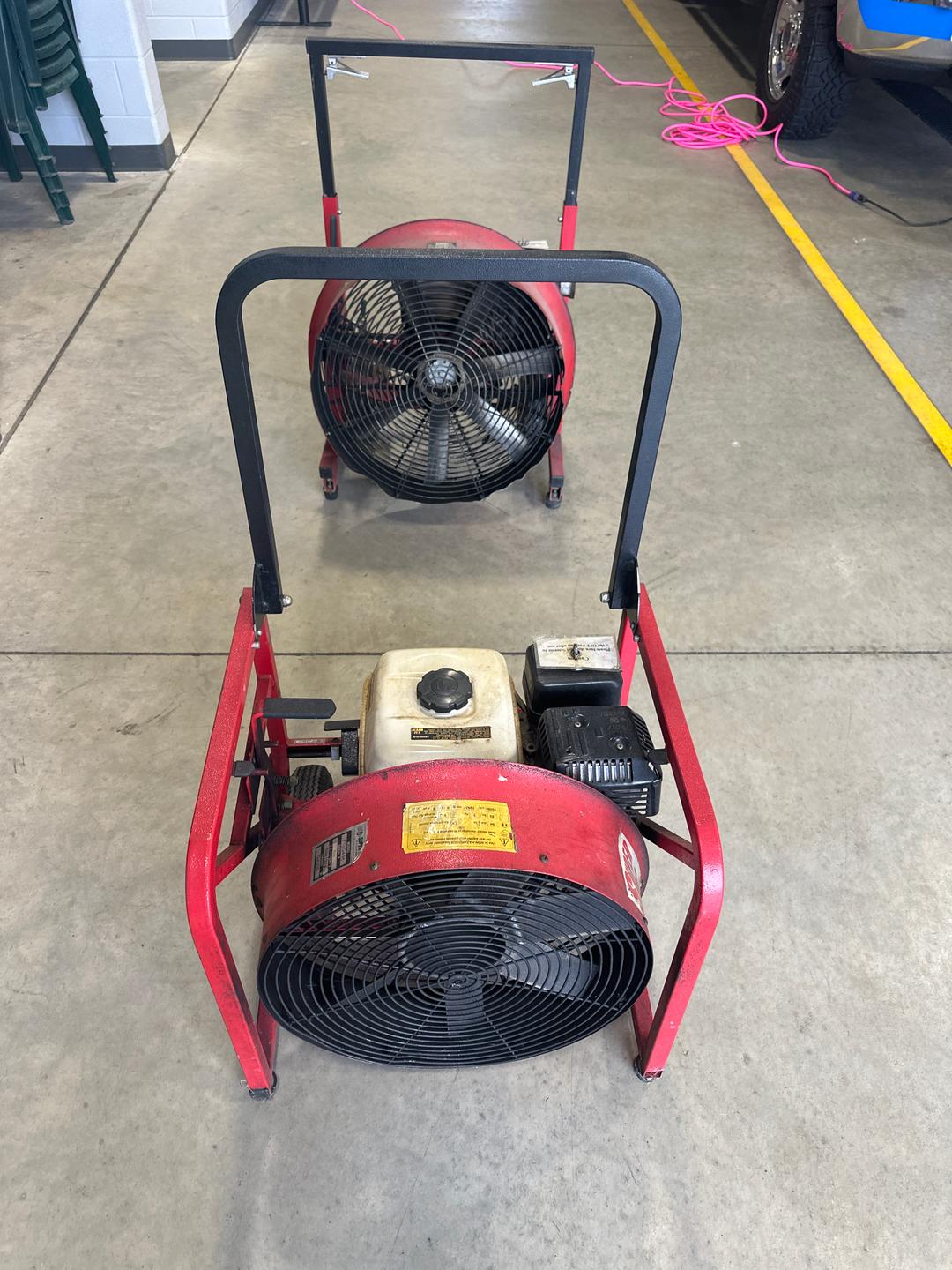 Super Vac gas powered fans