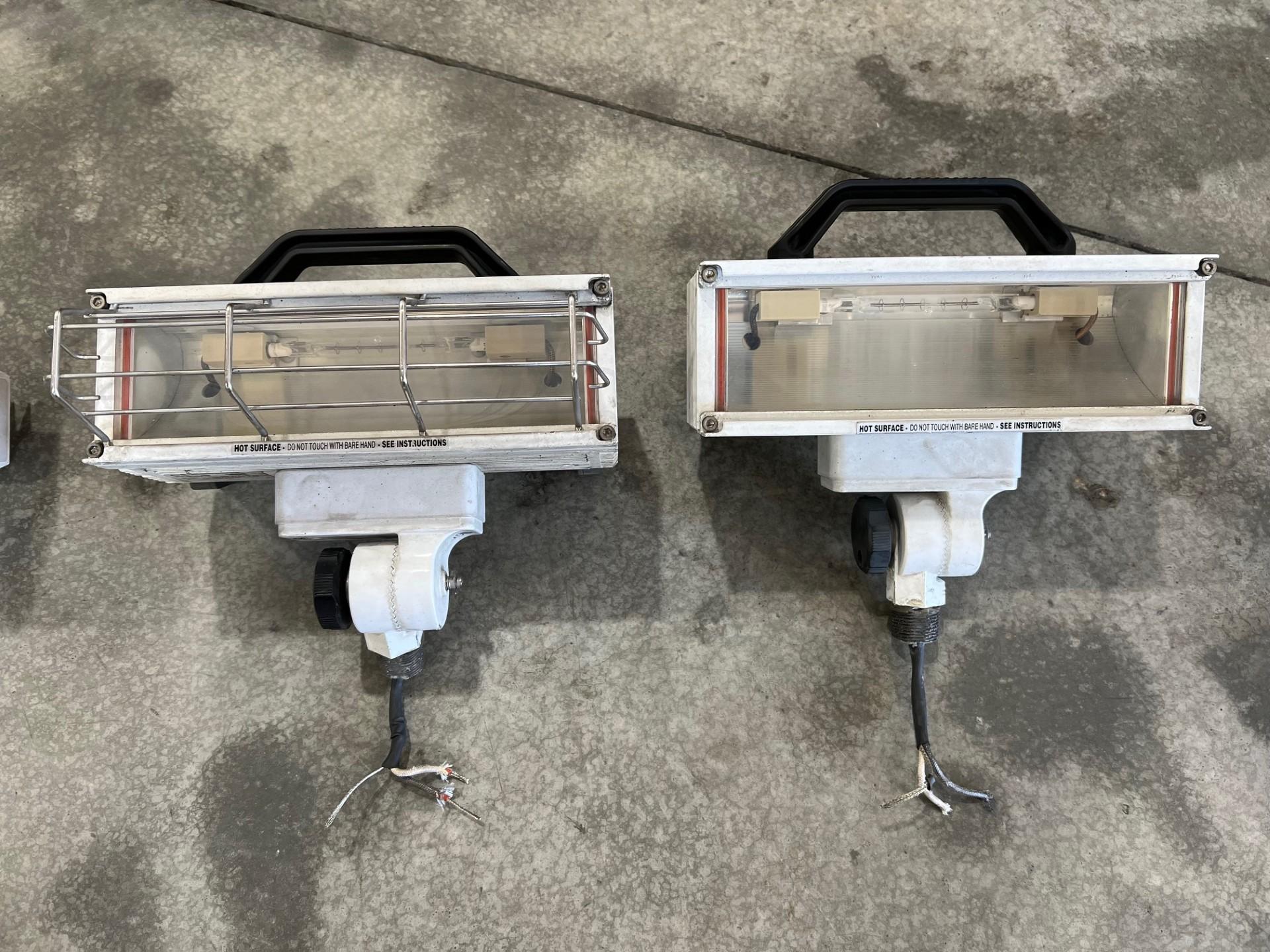 2 750w 120VAC Halogen FRC (Fire Research Corp) Flood Light - image 1