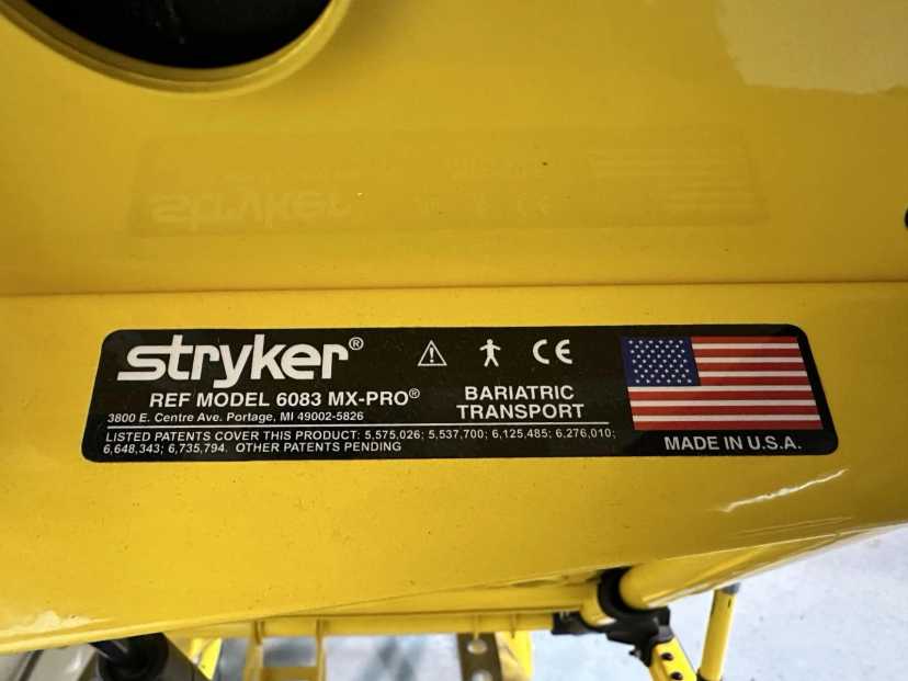 Stryker MX-PRO 6083 Bariatric 1600LB Ambulance Stretcher w/ Push/Pull Handles — photo 8